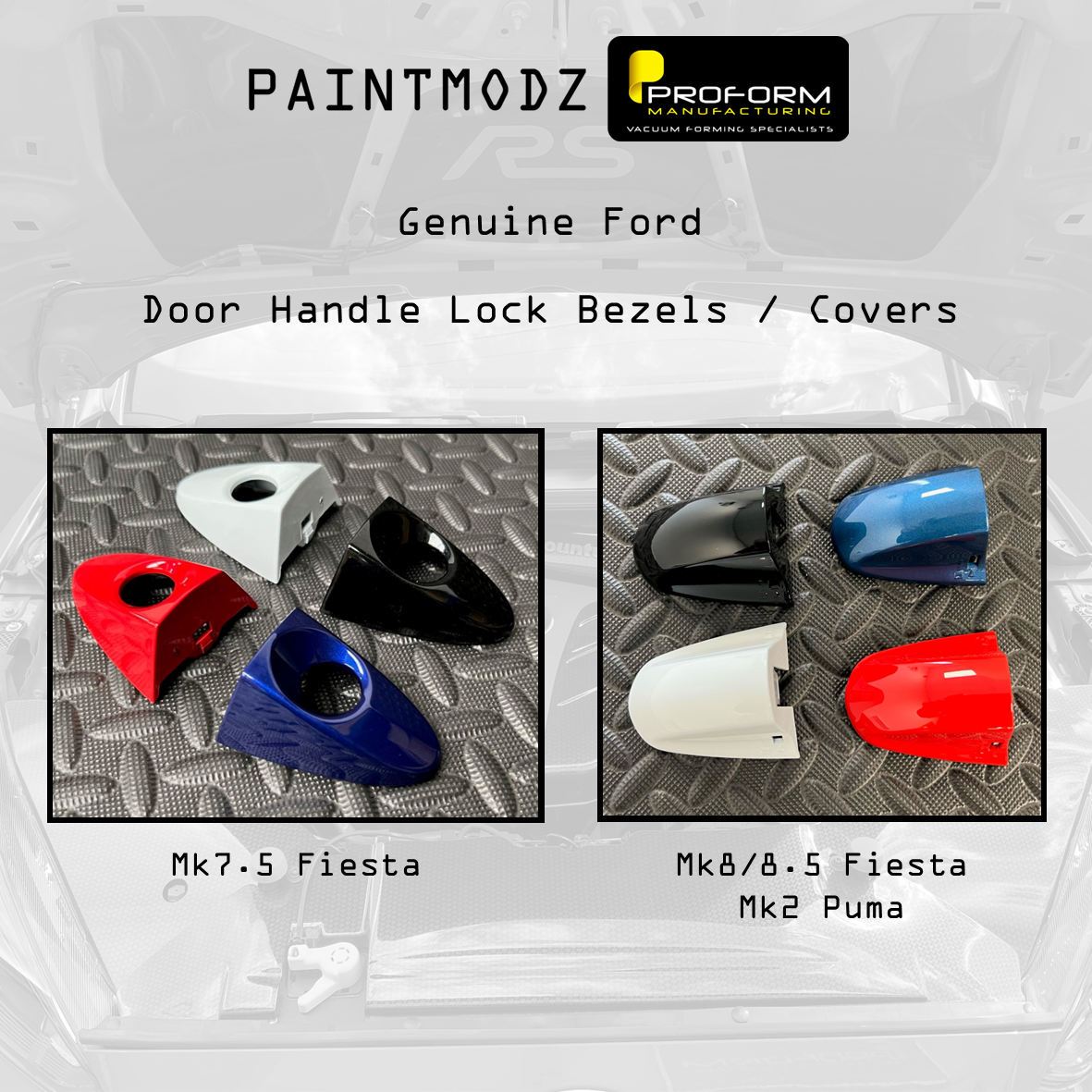 Genuine Ford Car door lock bezels