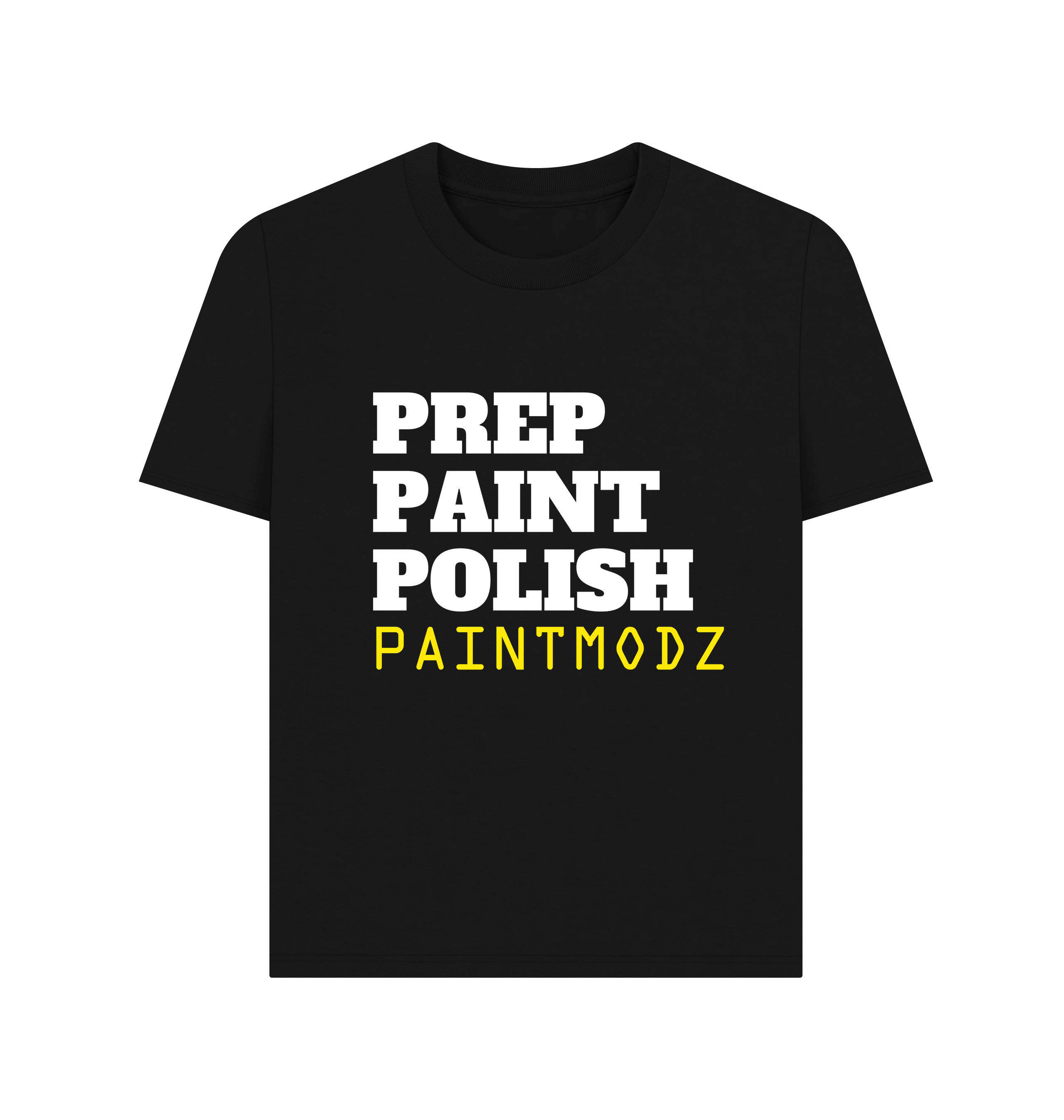 Black Printed T-shirt Front