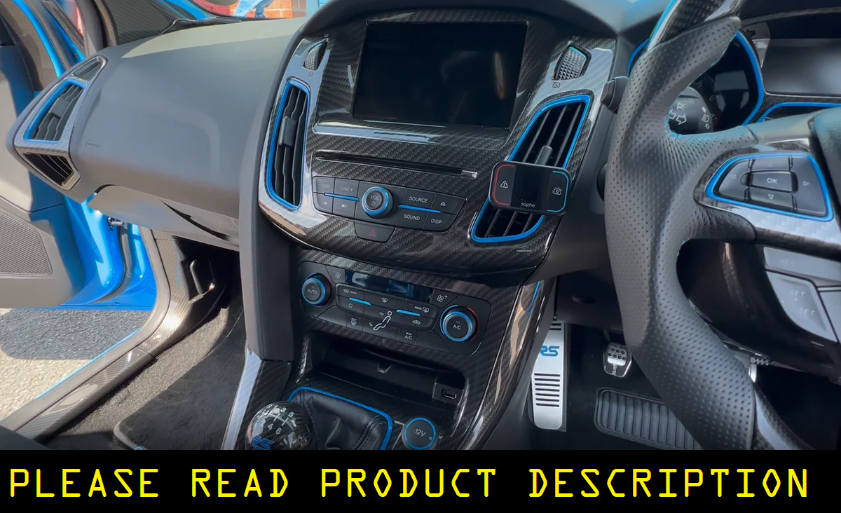 Mk3.5 Focus RS/ST – Carbon Hydrodipped-Innenausstattungs-Kit auf Basis des vollständigen Austauschs mit kostenloser Montage – Rechtslenker