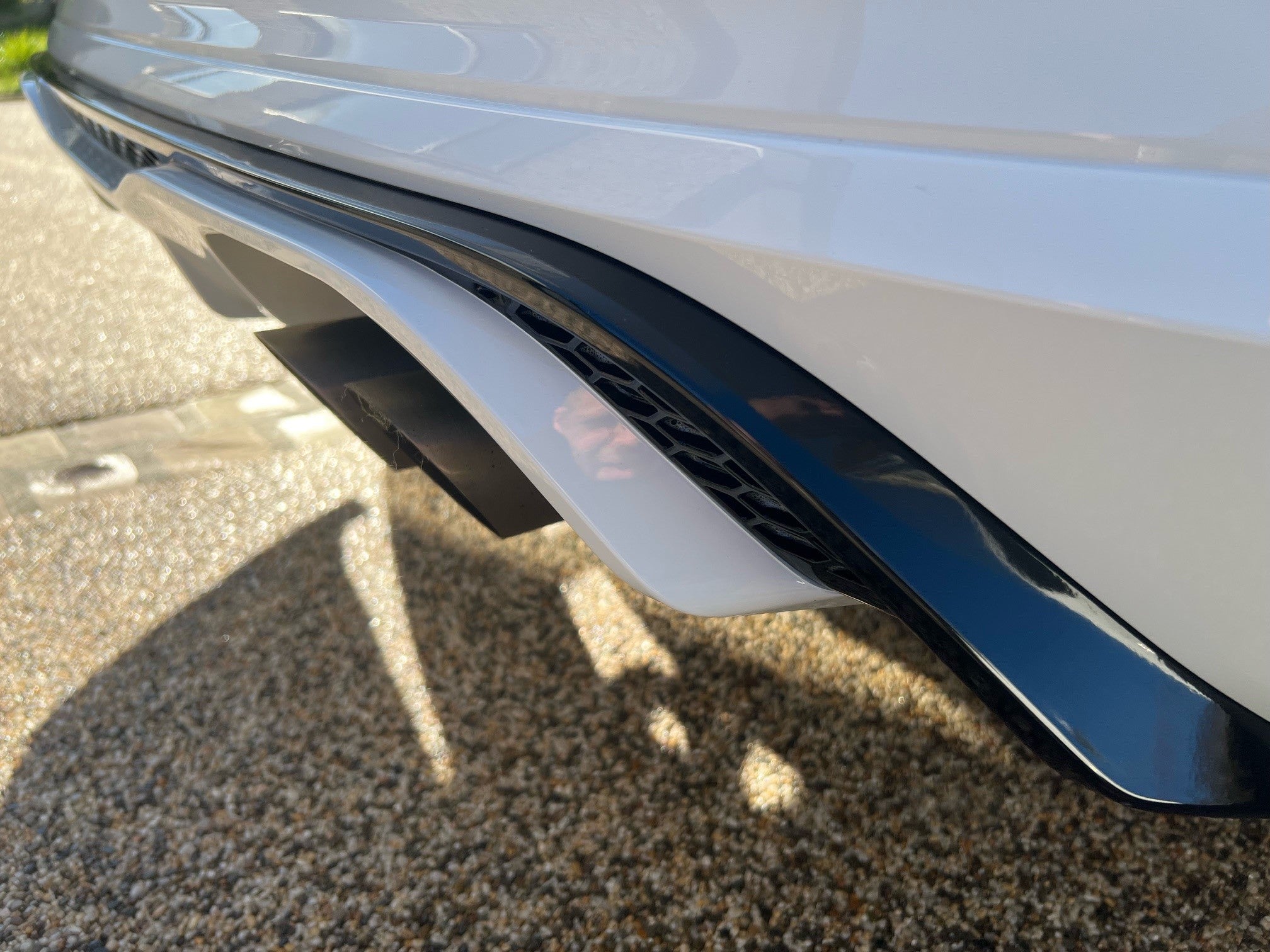 Genuine Ford Upper Mesh Rear Diffuser - Mk8/8.5 Fiesta ST (Gloss Black Painted)
