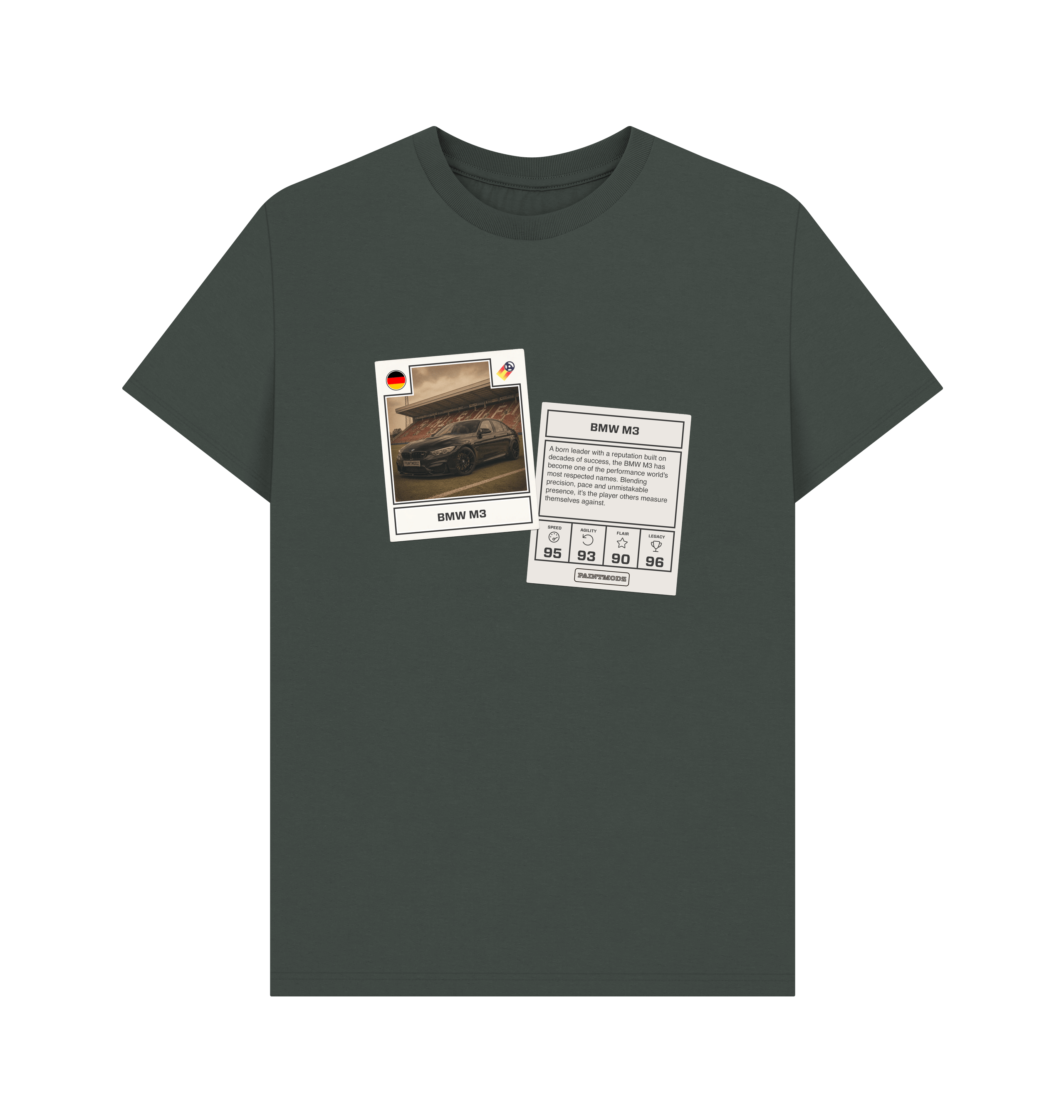 Dark Grey Printed T-shirt Front