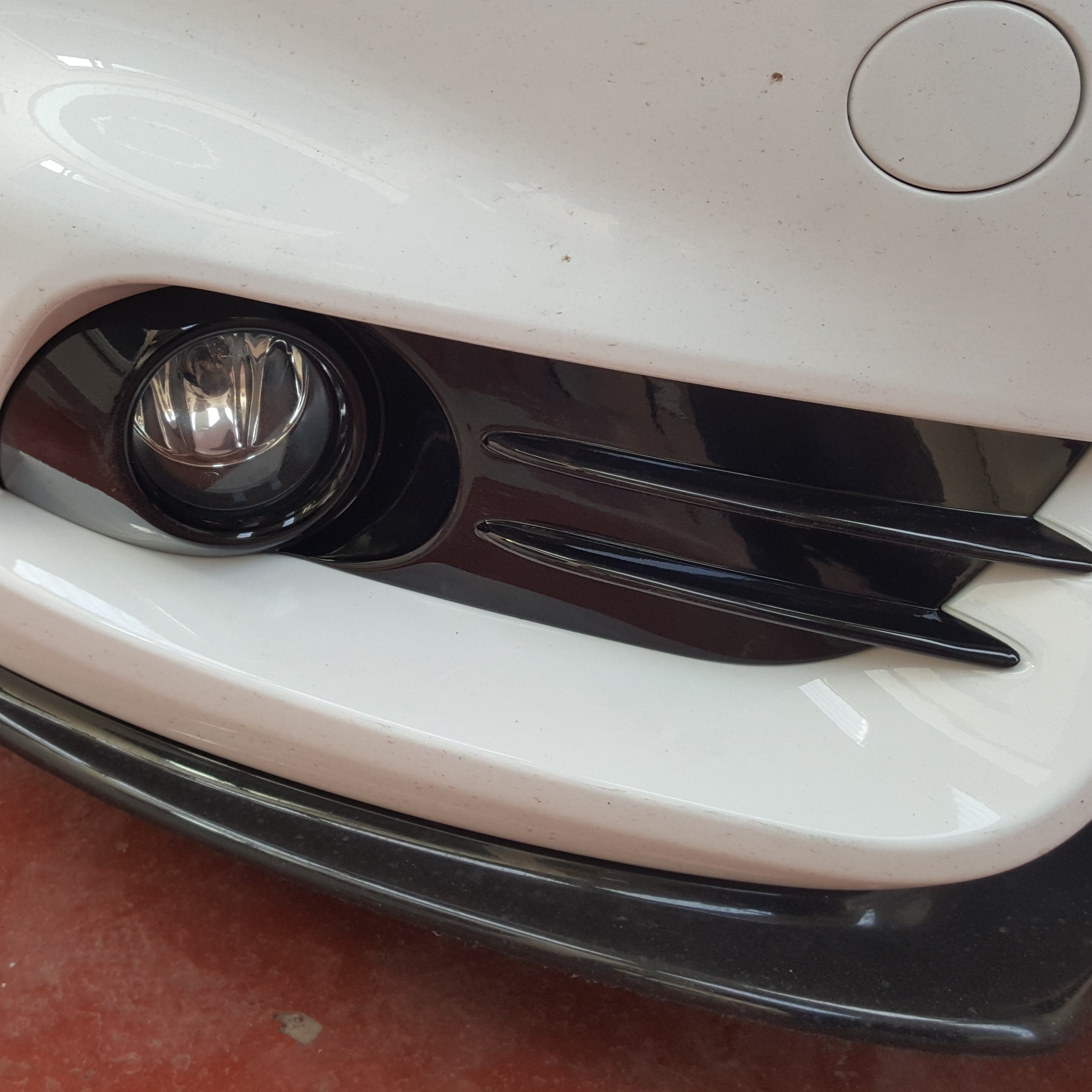 Genuine Ford Mk7.5 Fiesta Fog Light Surrounds - Gloss Black Painted Finish