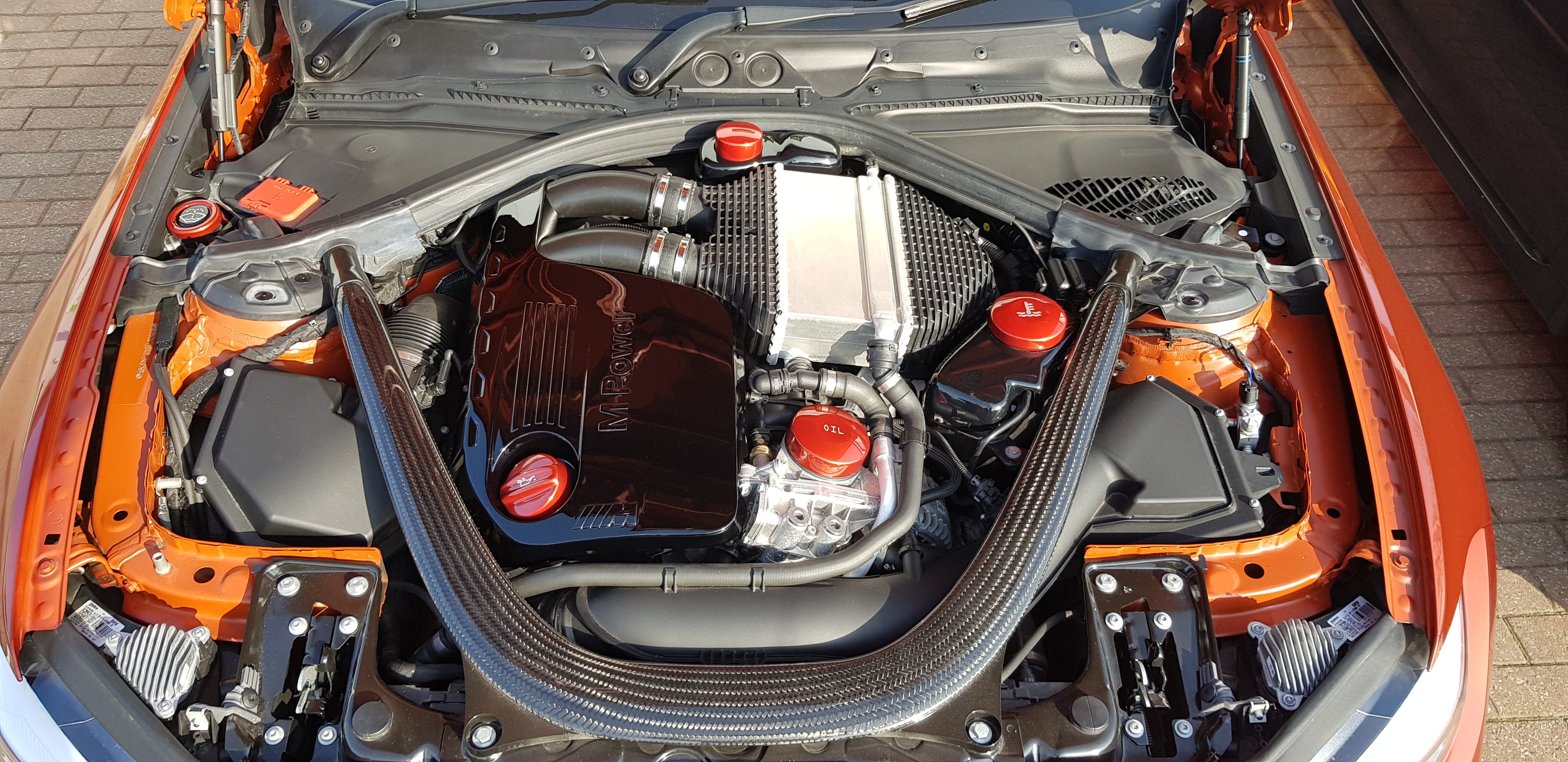 BMW S55 Motordeckel-Abdeckungssatz – M2 Competition / M3 / M4 (Lackierte Ausführungen)