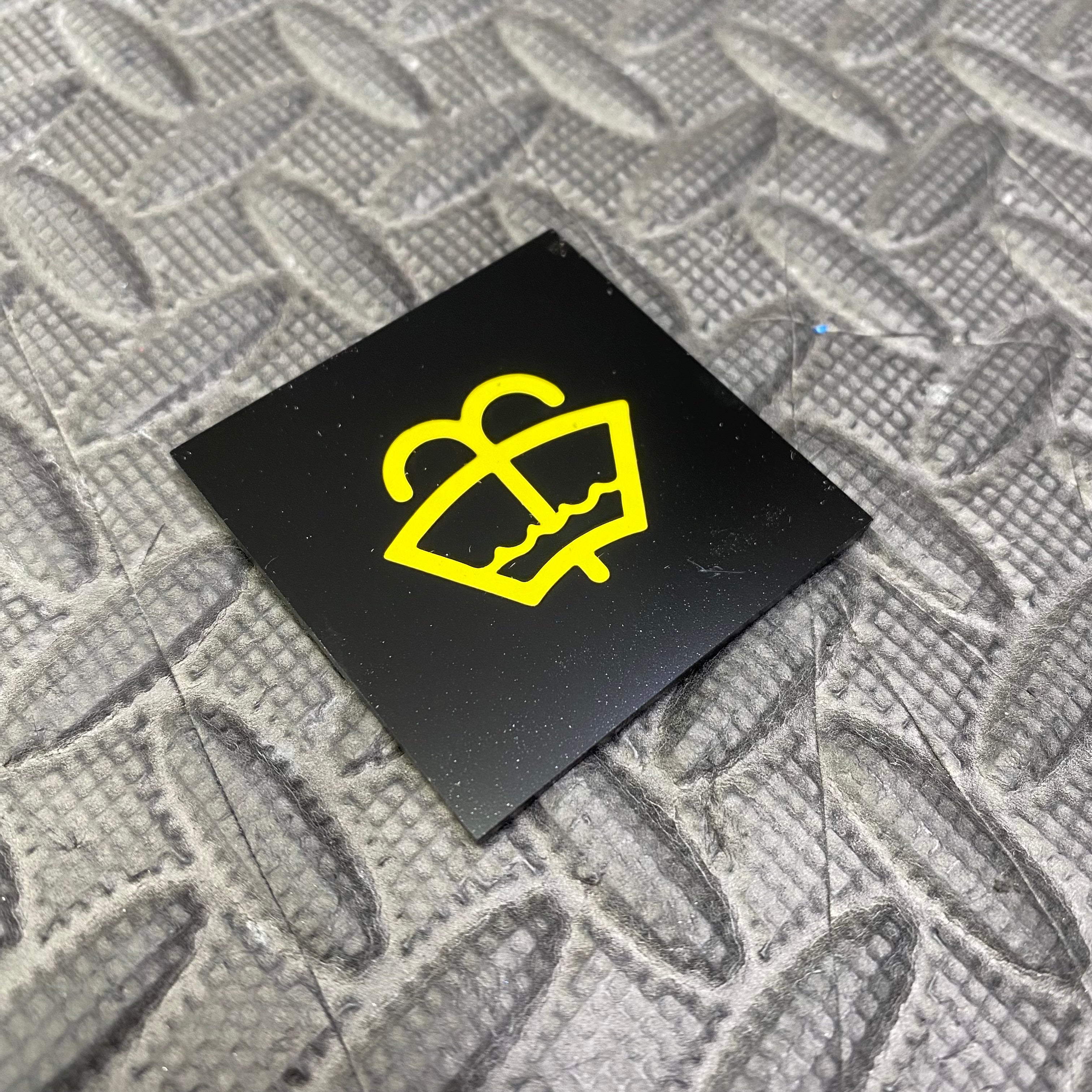 Vinyl-Aufkleber für die Unterlegscheiben-Logokappe
