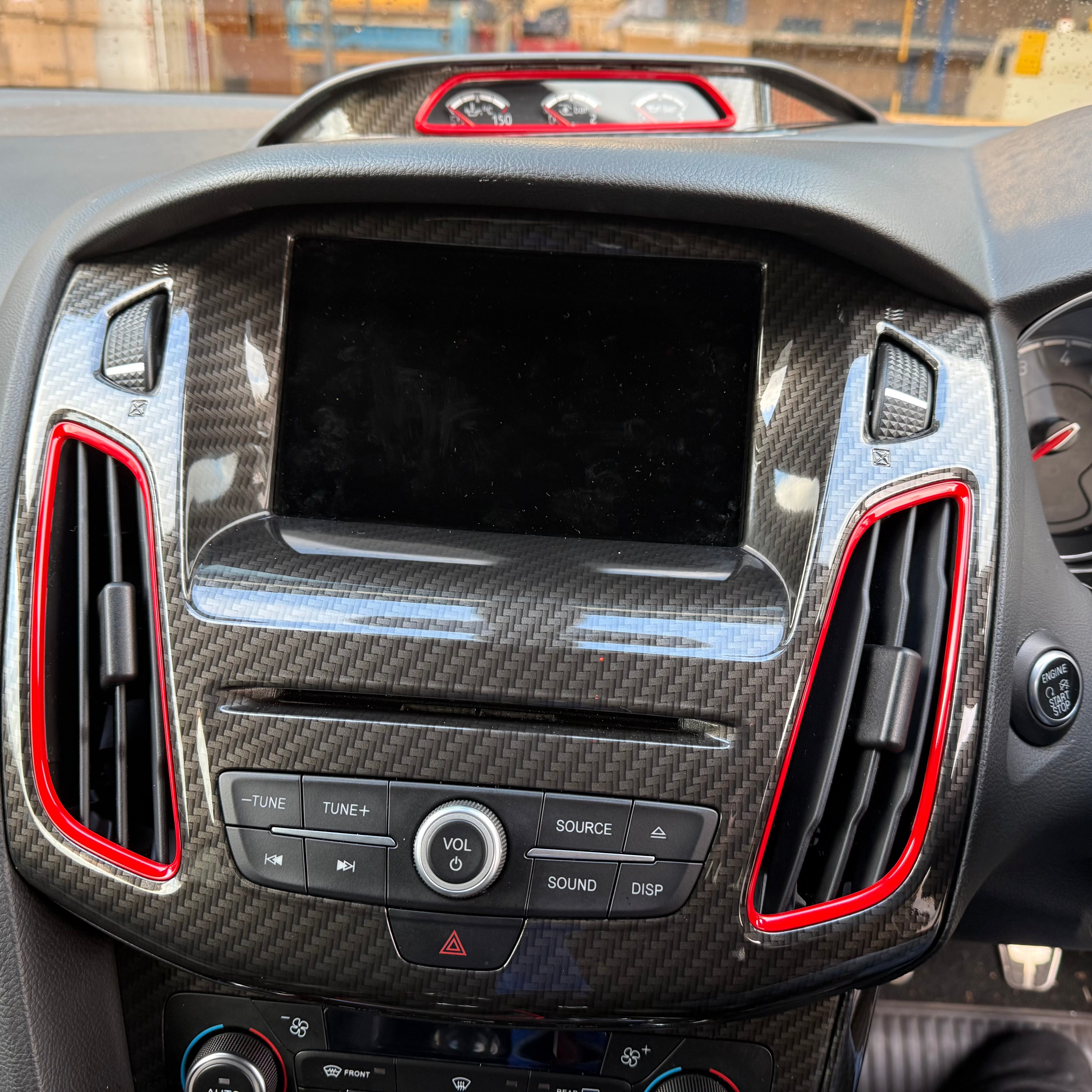 Genuine Ford Centre Console Screen Surround - Mk3.5 Focus inc ST/RS (Painted/Hydrodipped Finishes)