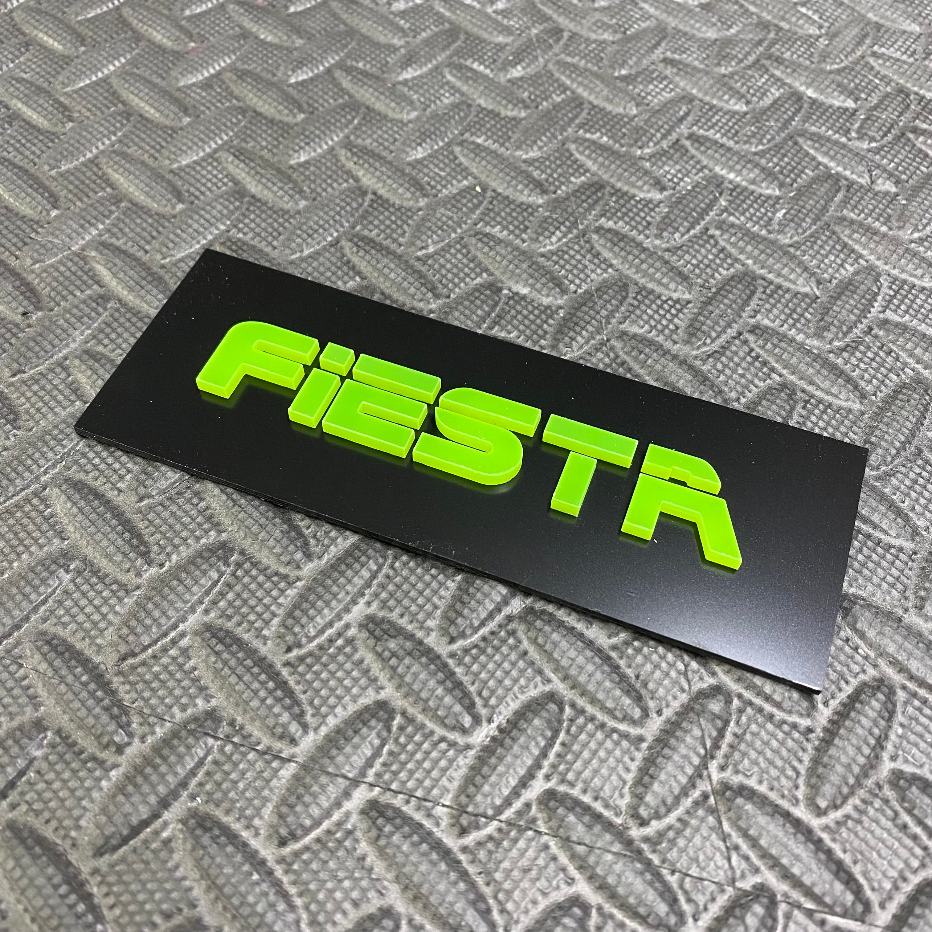 Fiesta 4D Acryl-Heckklappenabzeichen