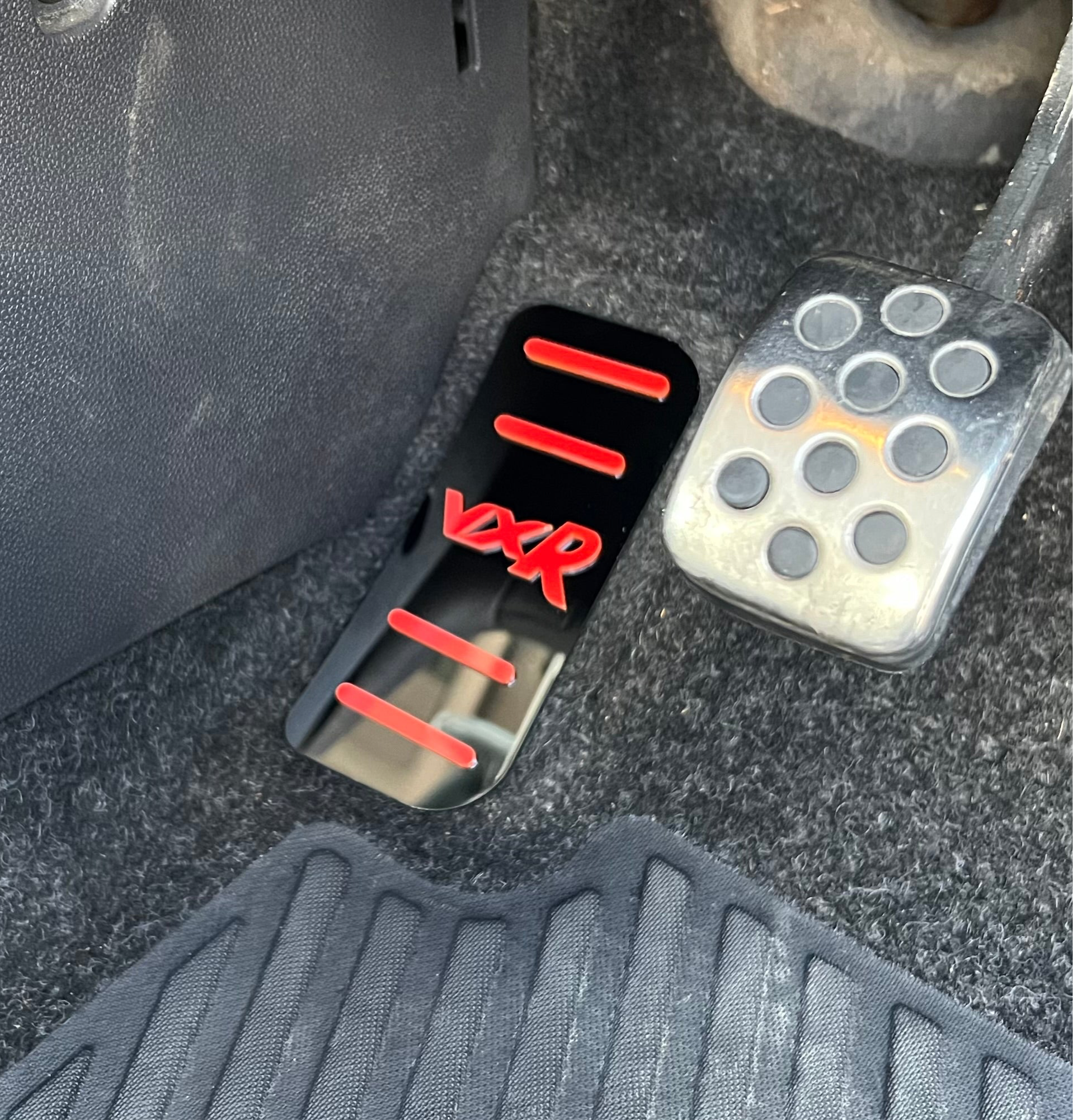 Plaque de repose-pieds/pédale morte - Opel Corsa D VXR (acrylique 4D)