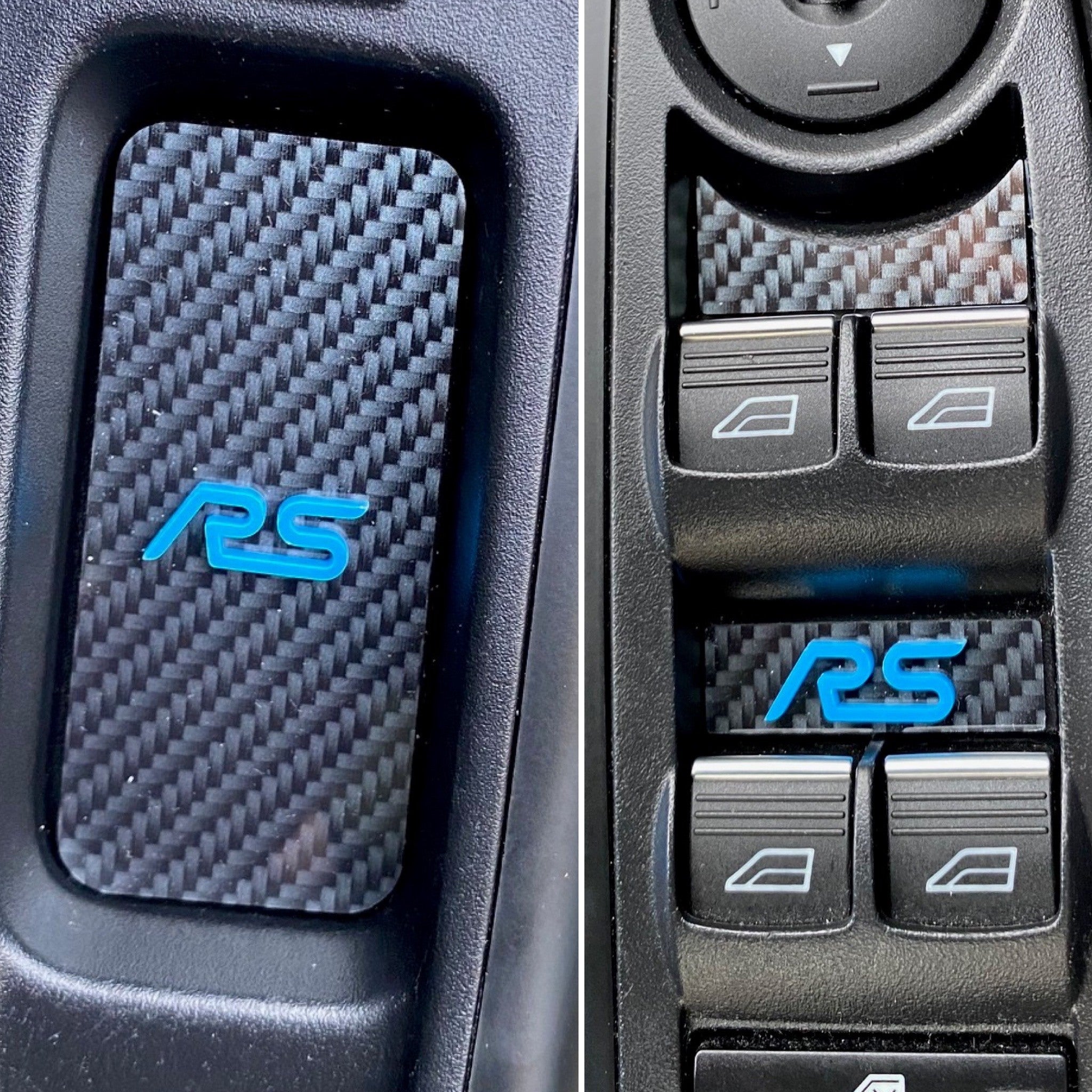 Mk3/3.5 Focus RS / ST Door Handle Inserts (3D Logo)