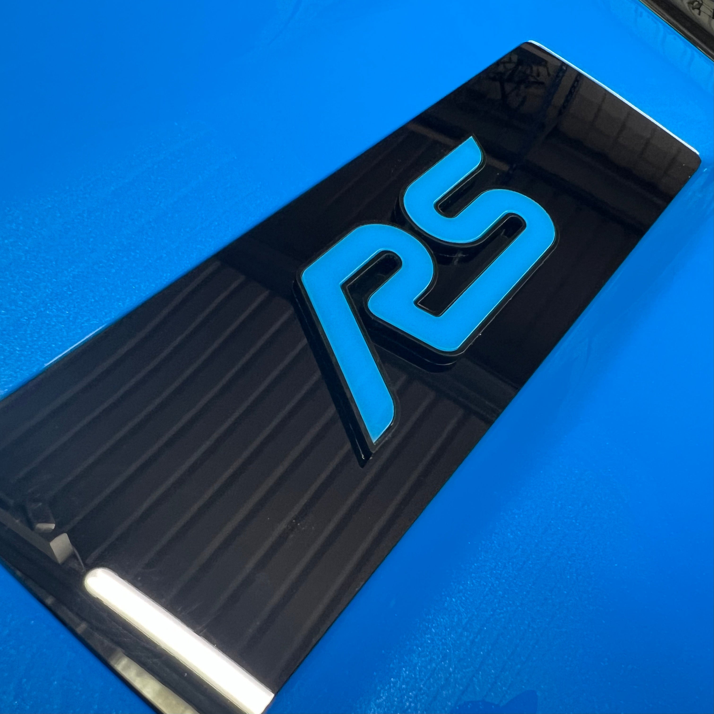 Engine Cover Badge Plates With 3D Logo - Mk3.5 Focus RS