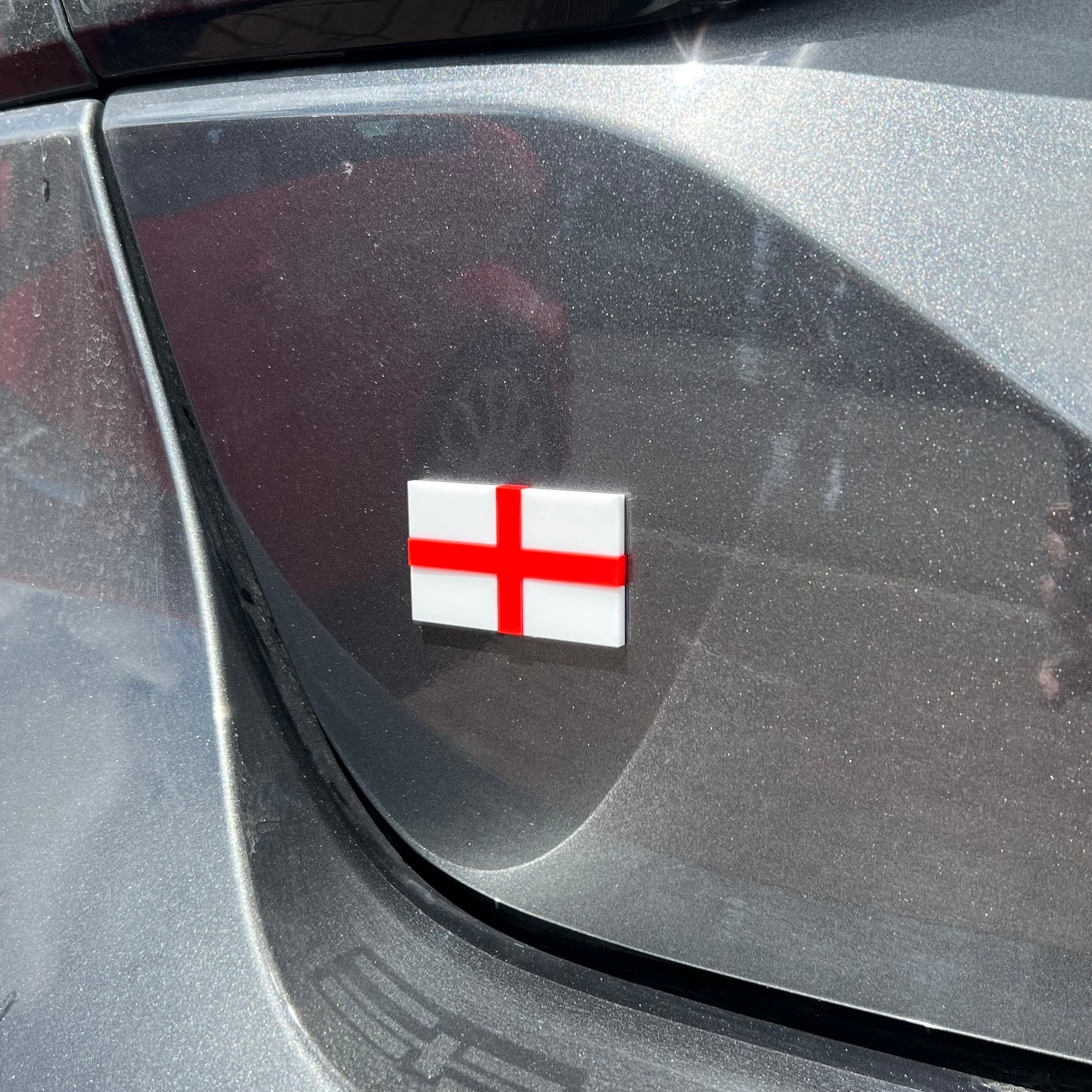3D Acrylic Flag Tailgate Badge