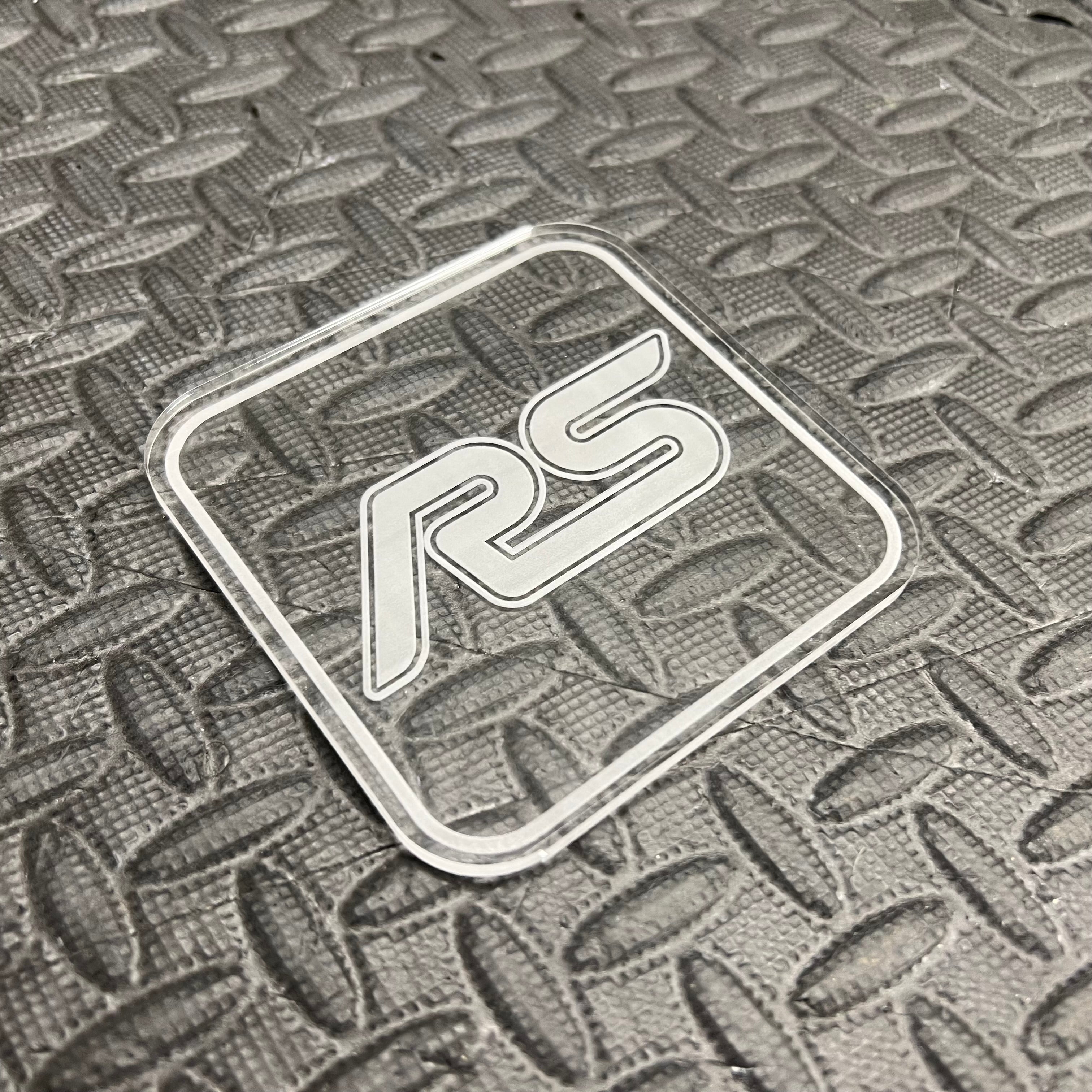 Dessous de verre gravé au laser - Différents logos
