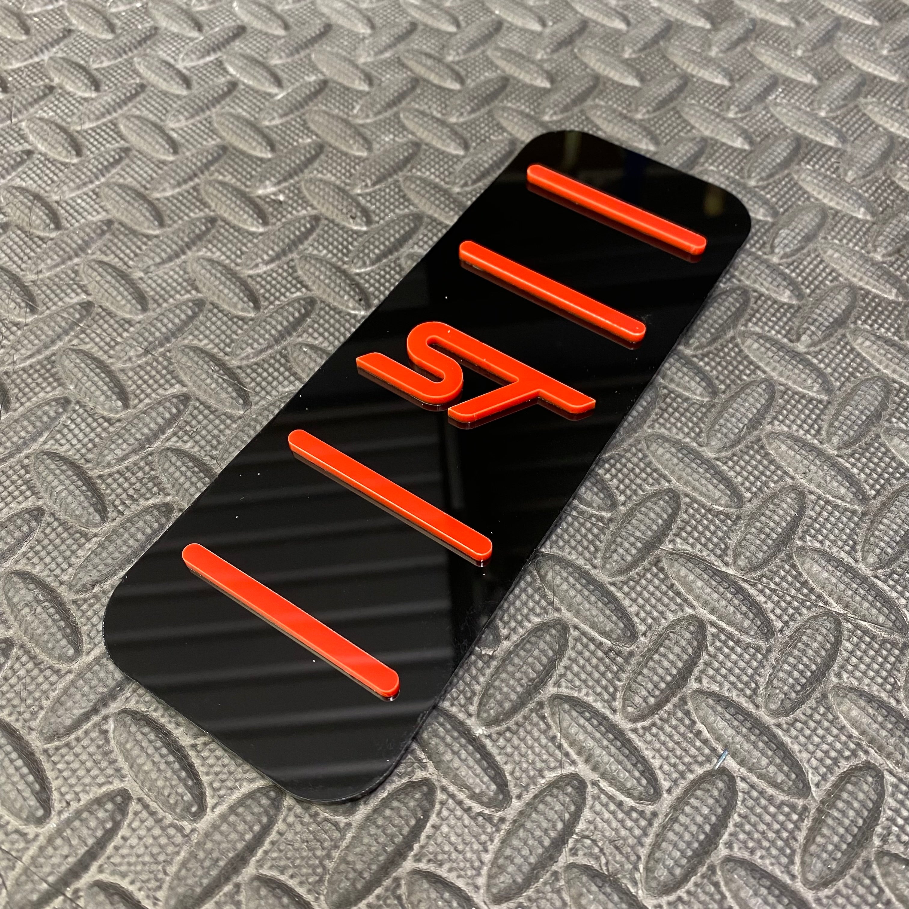 Mk7.5/Mk8/8.5 Fiesta & Mk2/2.5 Focus Dead Pedal / Foot Rest Plate (4D Acrylic)