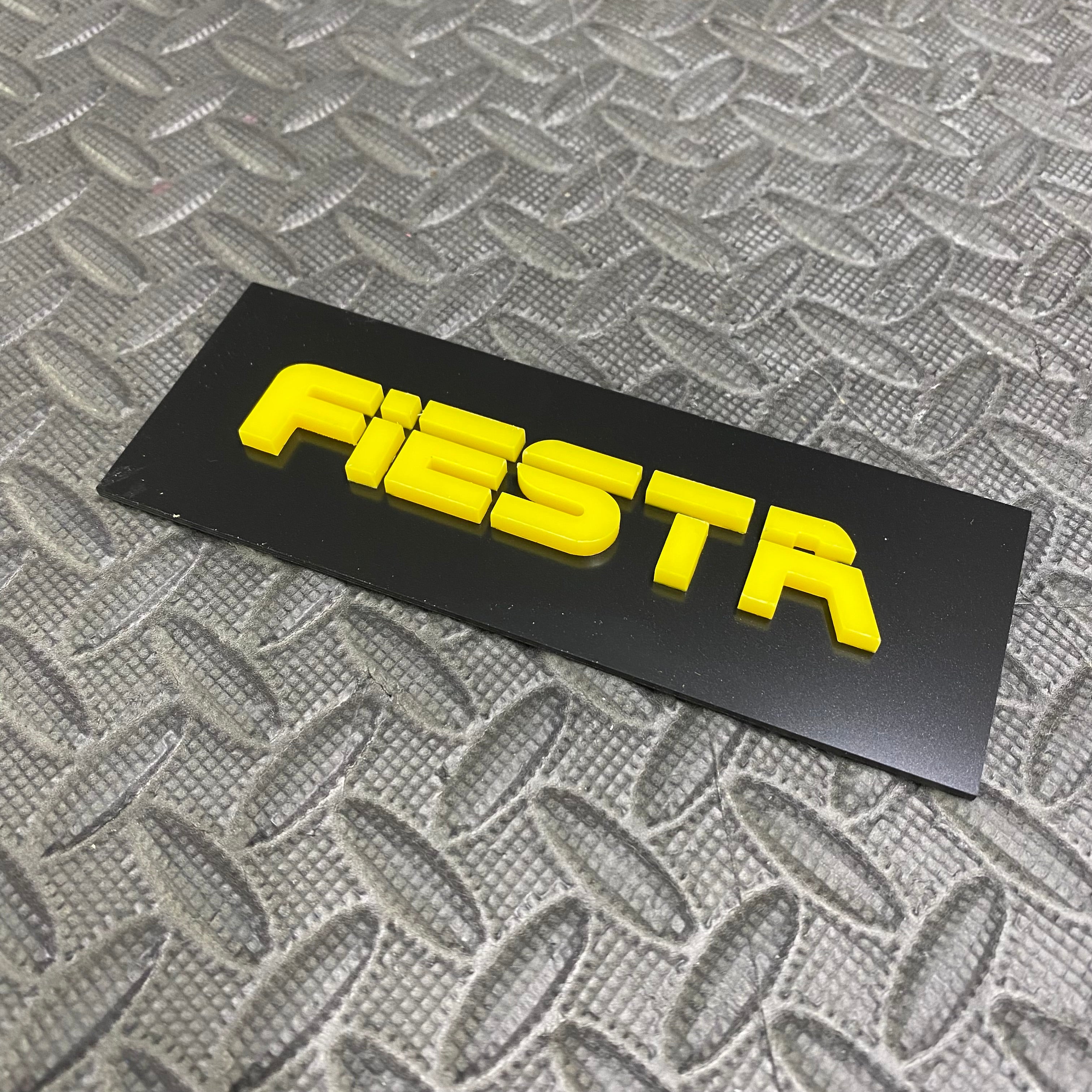 Fiesta 4D Acryl-Heckklappenabzeichen