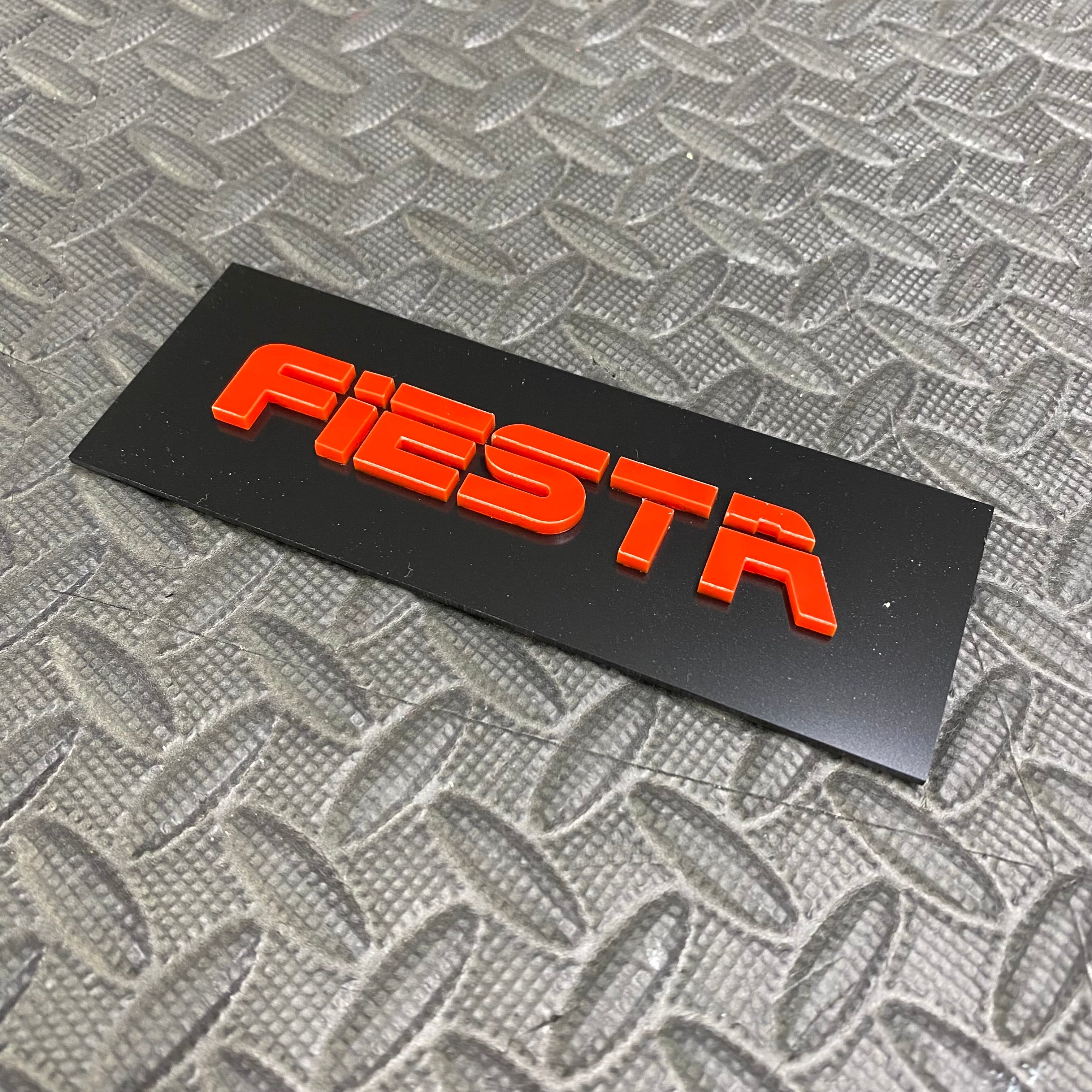 Fiesta 4D Acryl-Heckklappenabzeichen