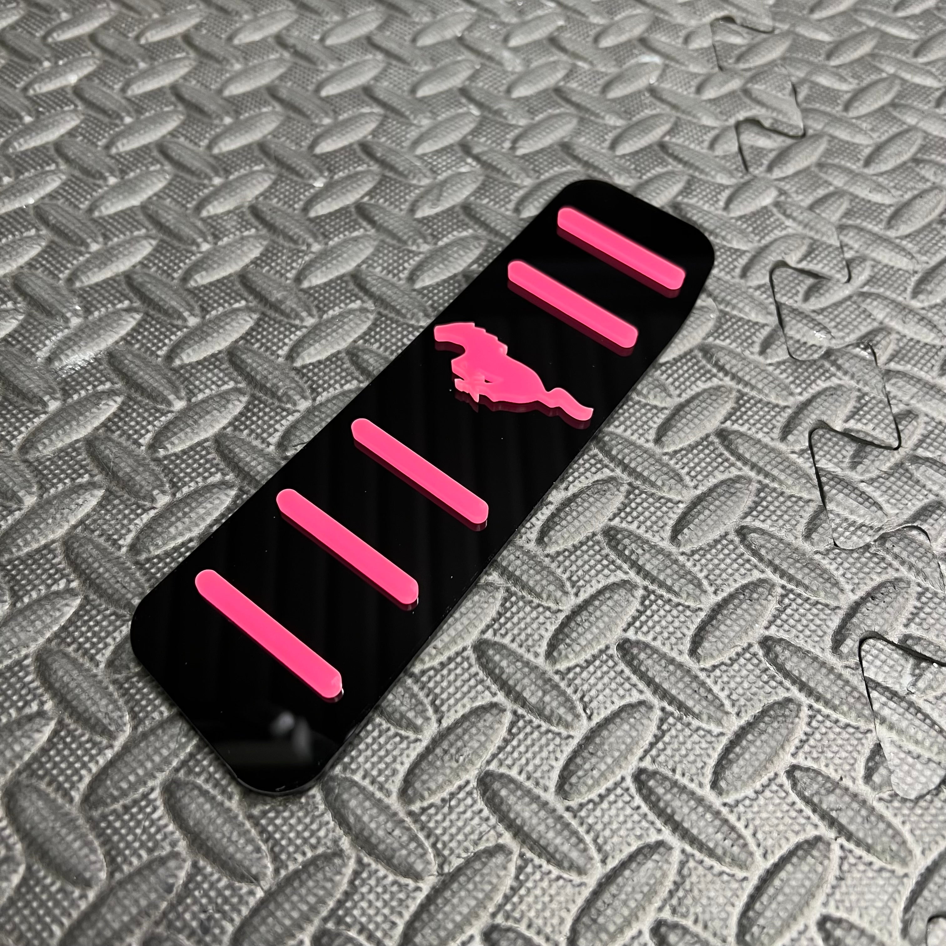 Mustang (6. Generation) Totpedal/Fußrastenplatte (4D-Acryl)