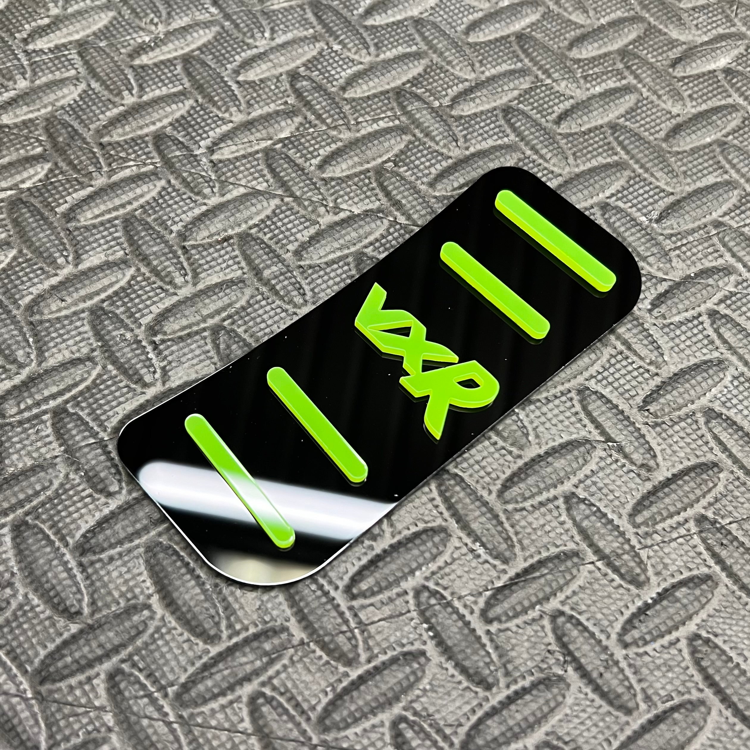 Plaque de repose-pieds/pédale morte - Opel Corsa D VXR (acrylique 4D)