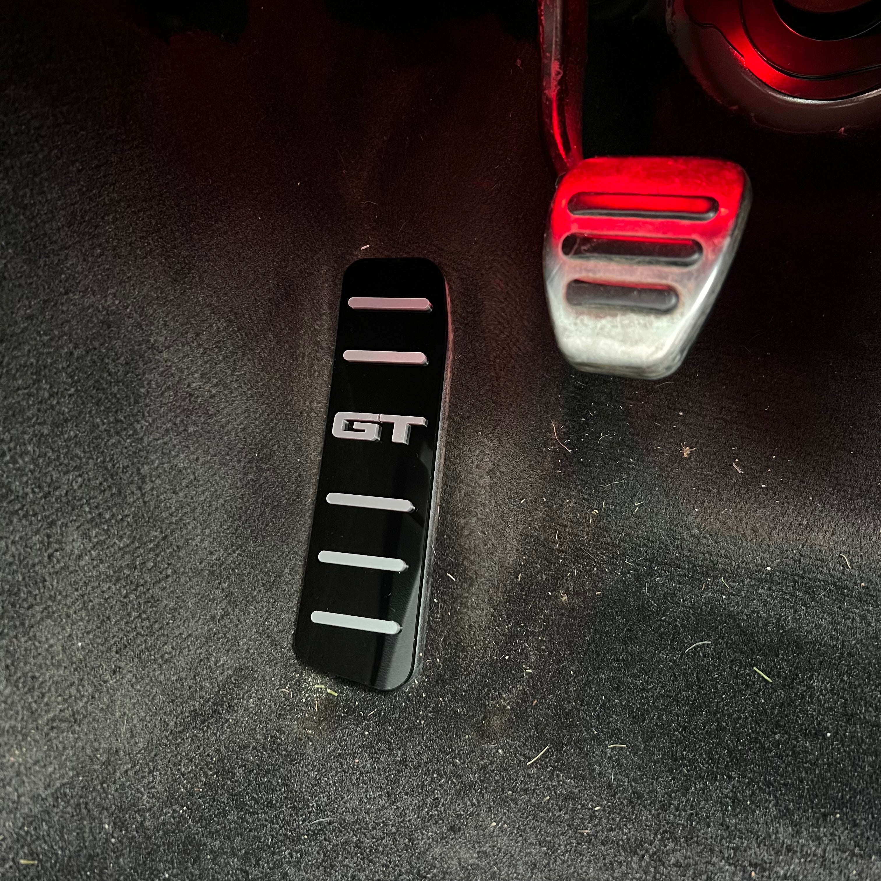 Mustang (6. Generation) Totpedal/Fußrastenplatte (4D-Acryl)