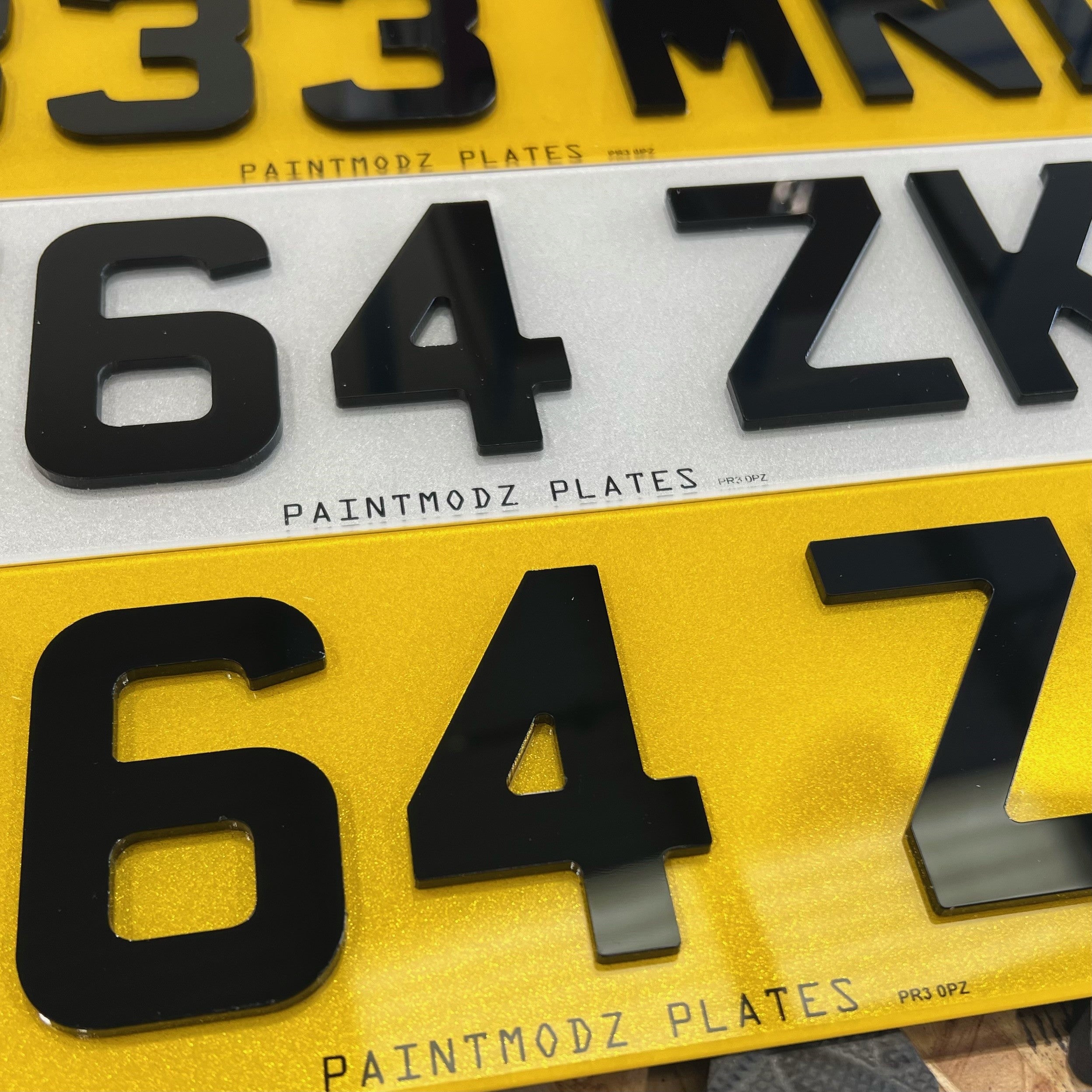 Number Plates 4D Acrylic - Road Legal