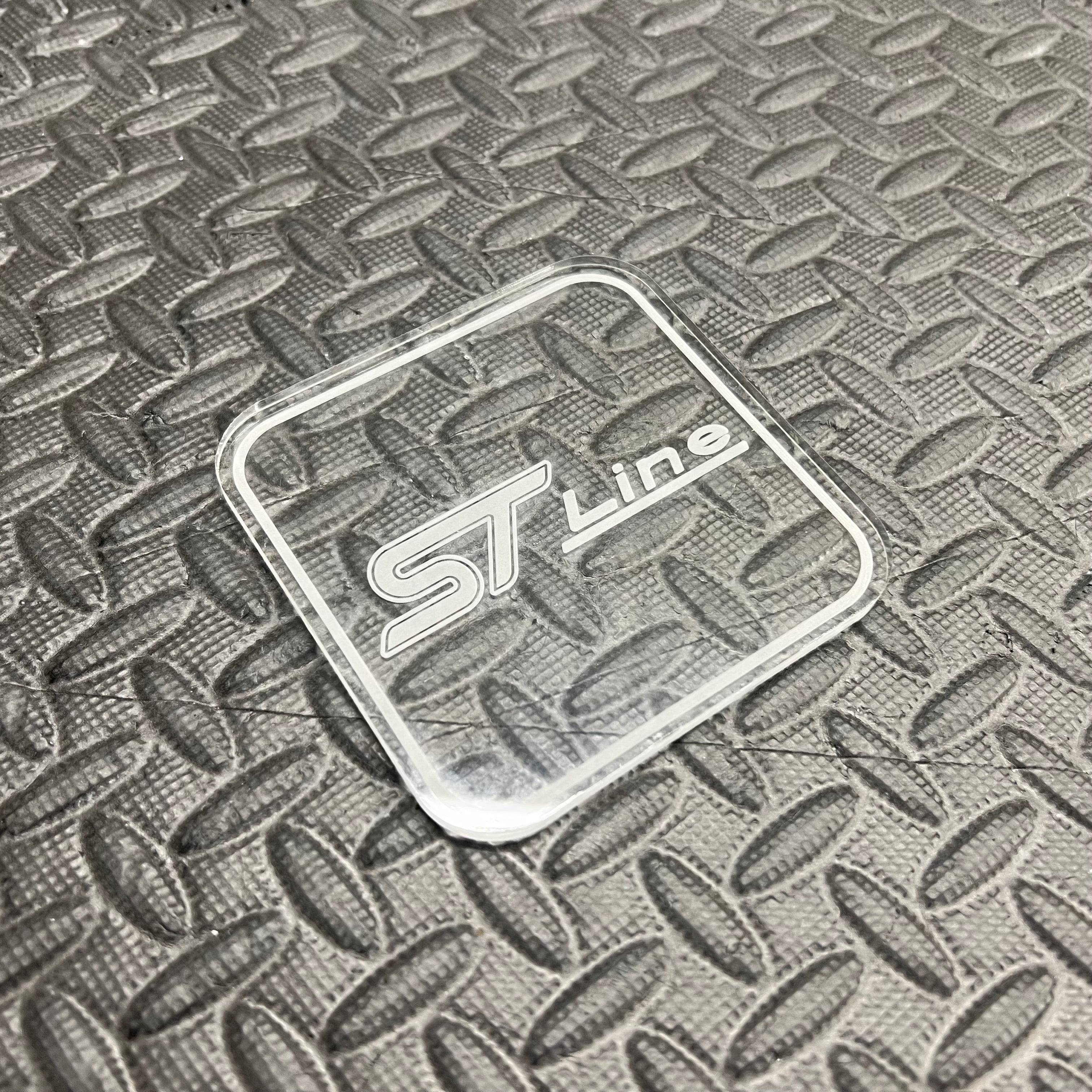 Dessous de verre gravé au laser - Différents logos