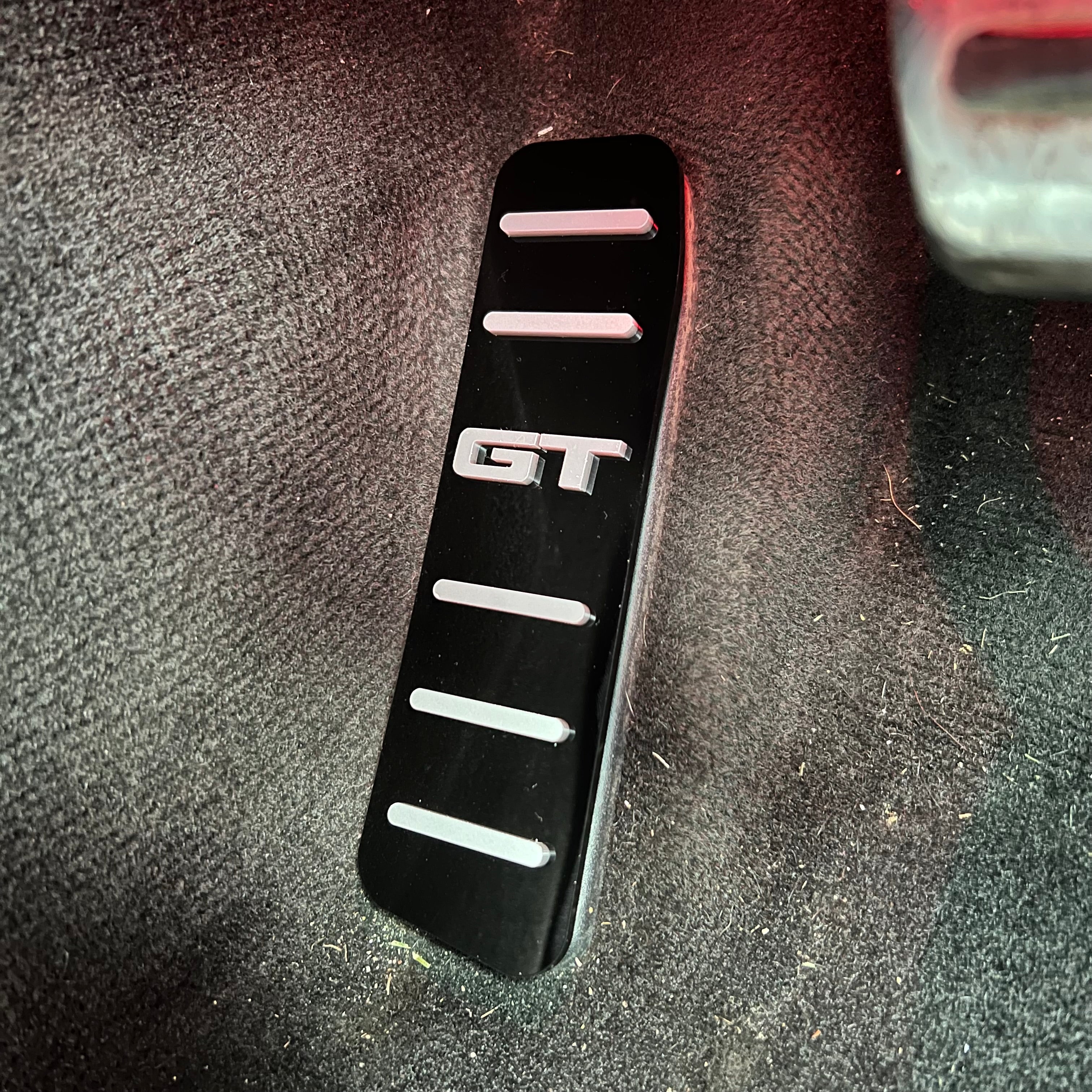 Mustang (6. Generation) Totpedal/Fußrastenplatte (4D-Acryl)