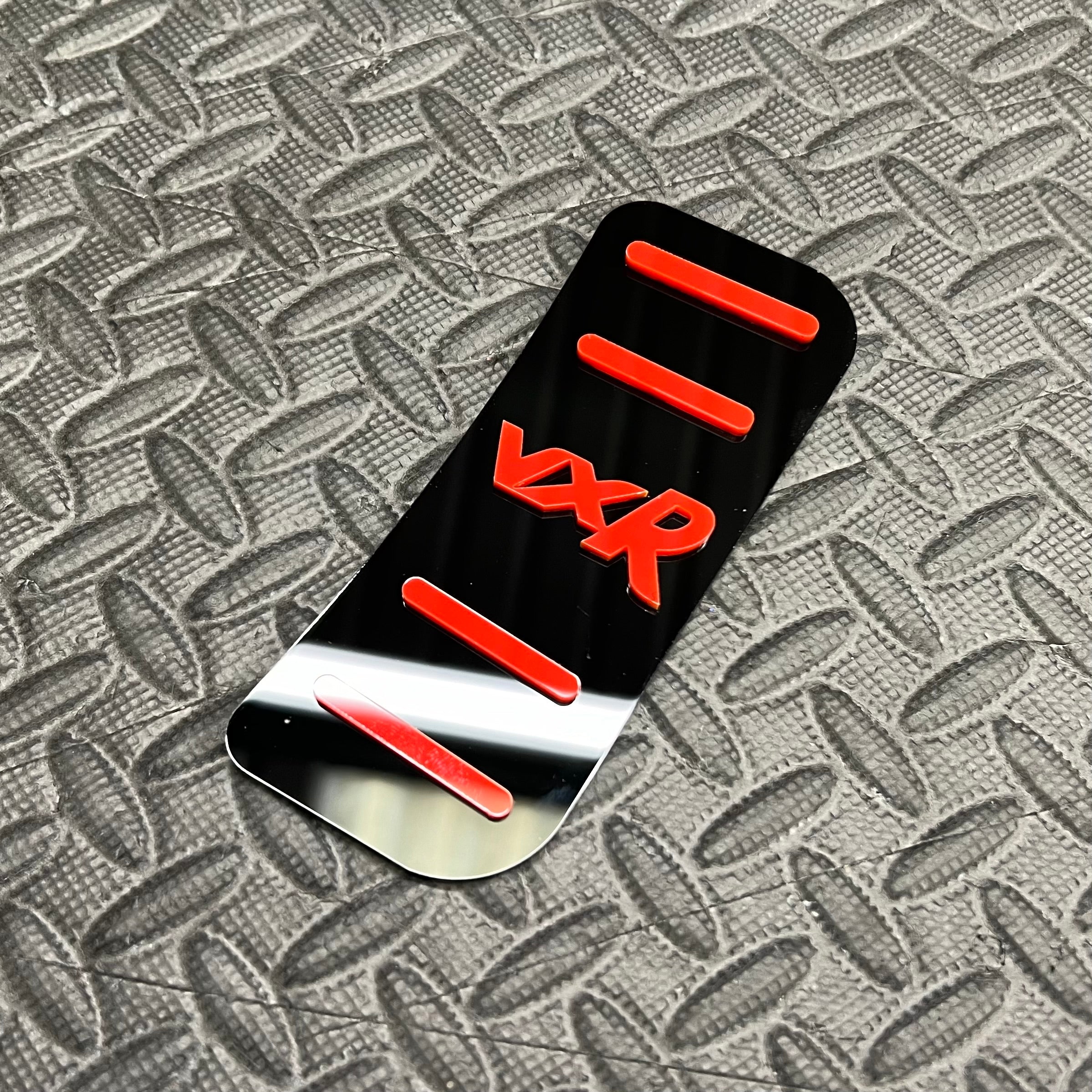 Plaque de repose-pieds/pédale morte - Opel Corsa D VXR (acrylique 4D)