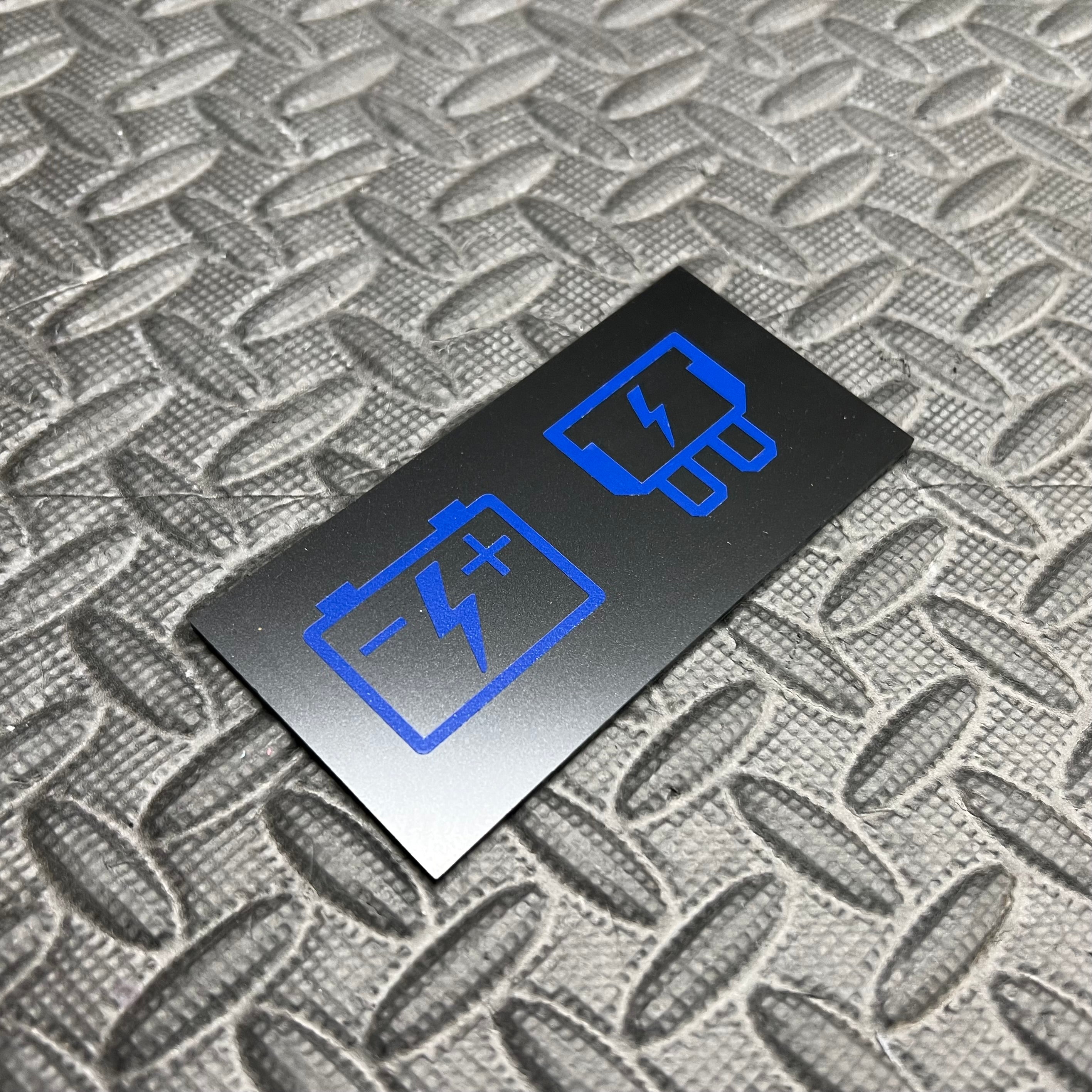 Proform Battery and Fuse Vinyl Sticker Set - Spirit Blue/Performace Blue/Impact Blue
