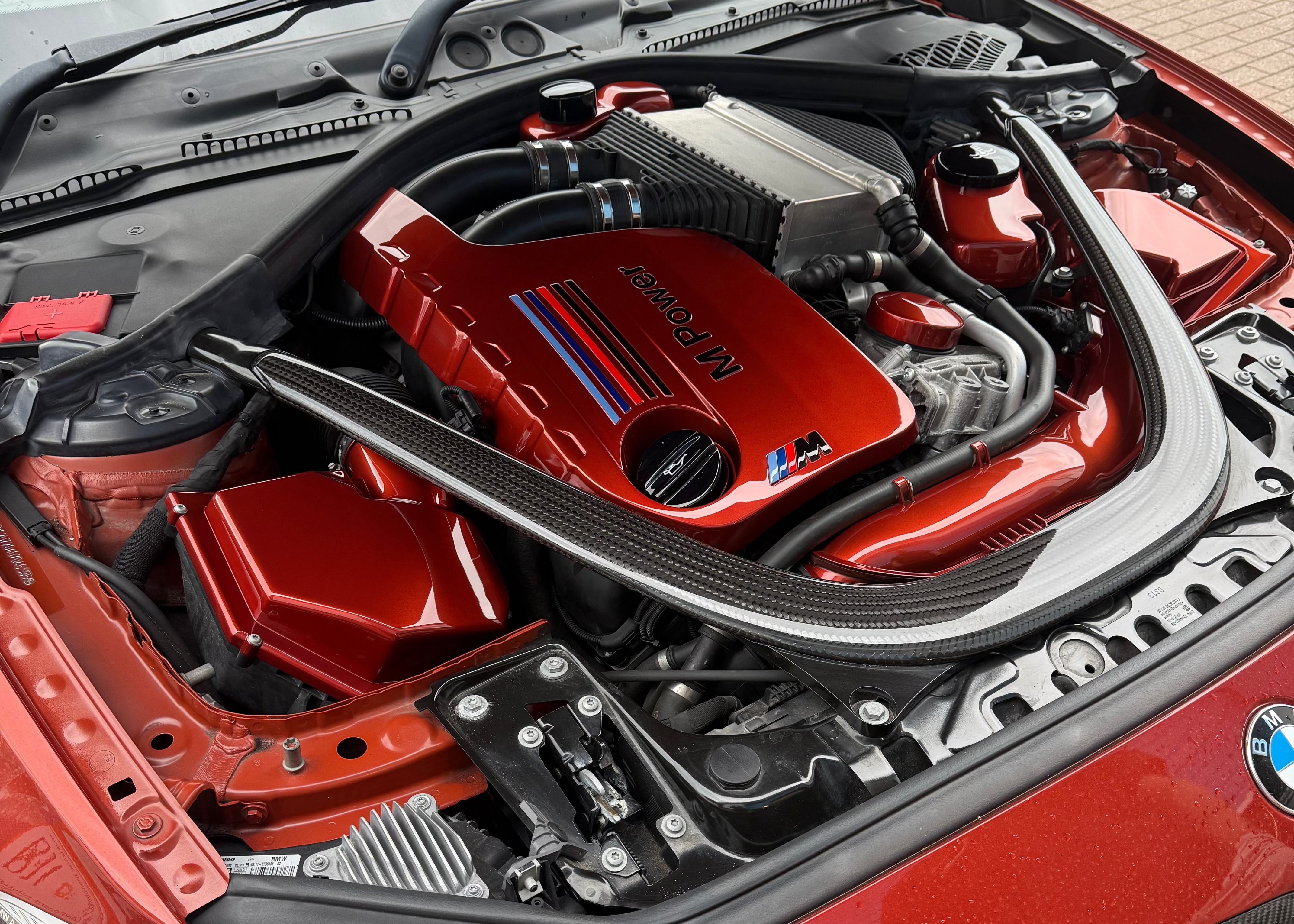 Custom Painted BMW M2 Competition Engine Bay