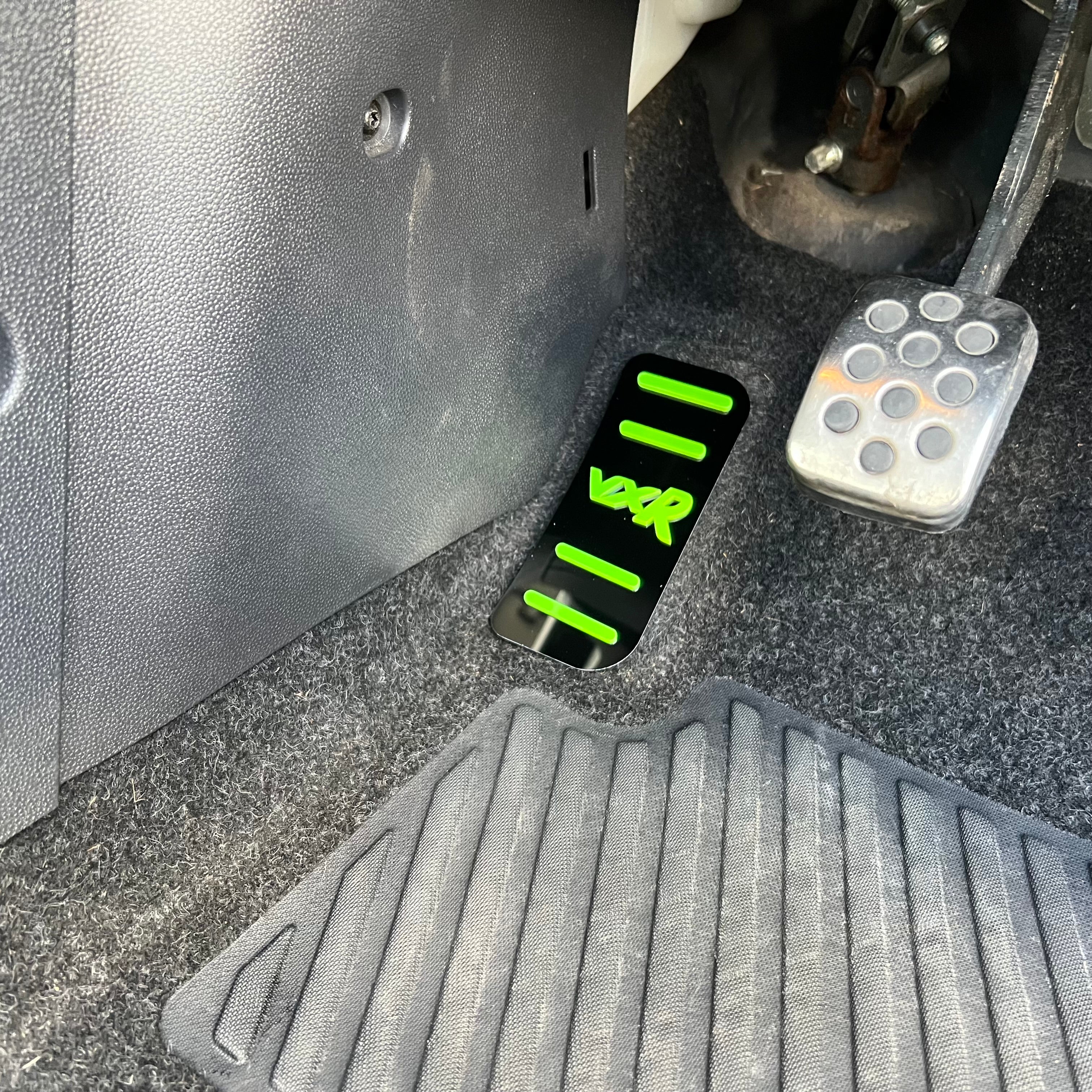 Plaque de repose-pieds/pédale morte - Opel Corsa D VXR (acrylique 4D)