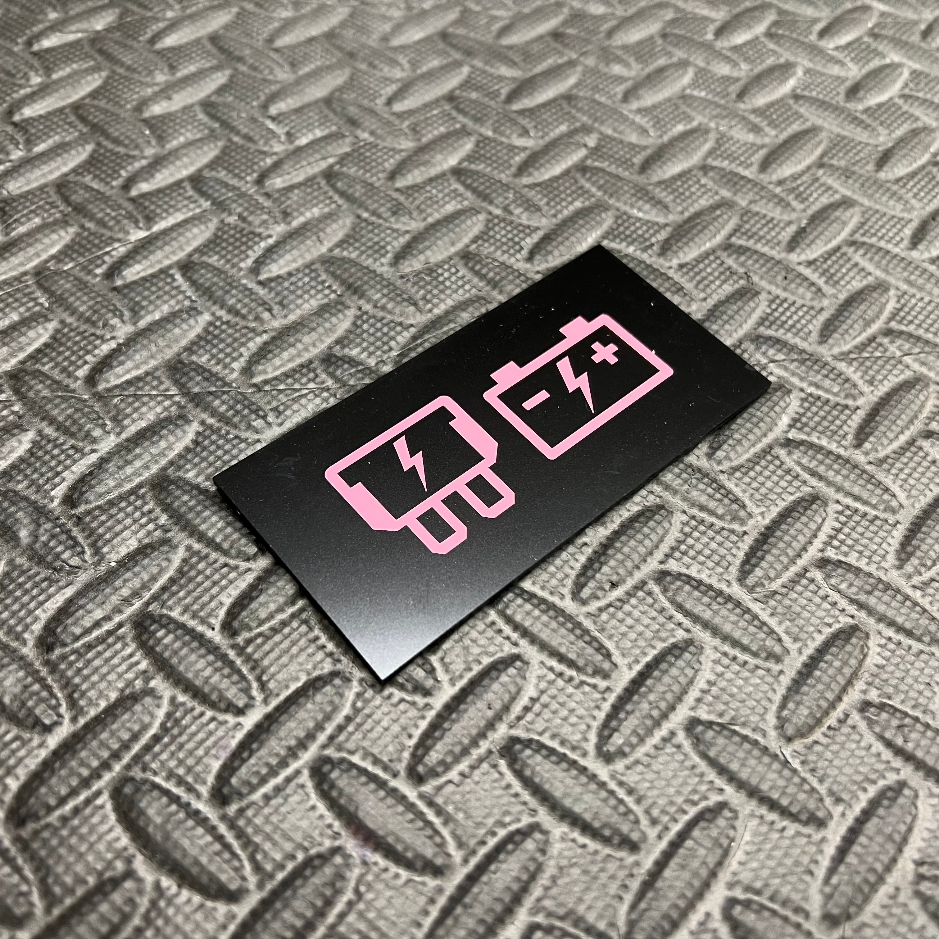 Vinyl-Aufkleber-Set für Batterien und Sicherungen