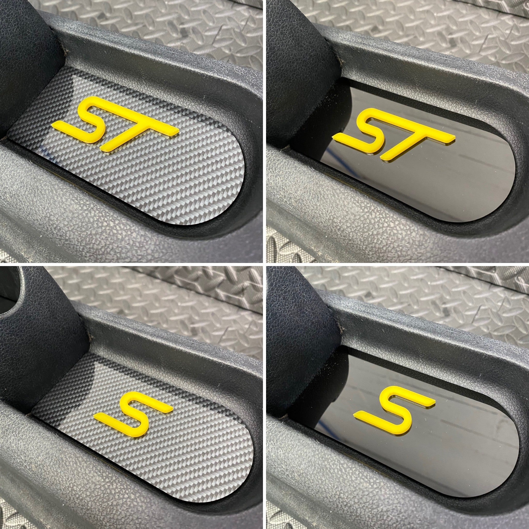 Plaque d'insertion de la console centrale de la Fiesta Mk6 (sous le frein à main)