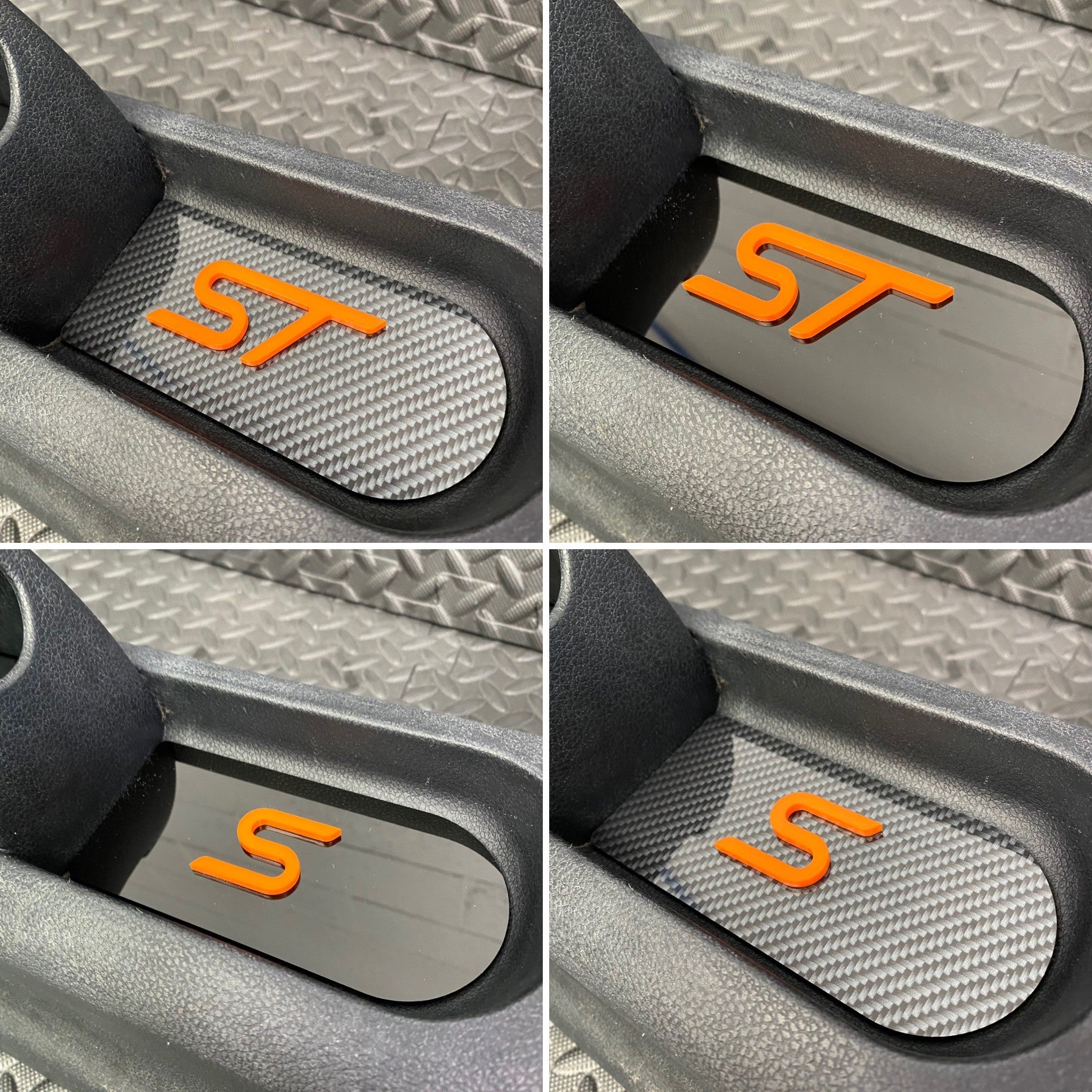 Plaque d'insertion de la console centrale de la Fiesta Mk6 (sous le frein à main)