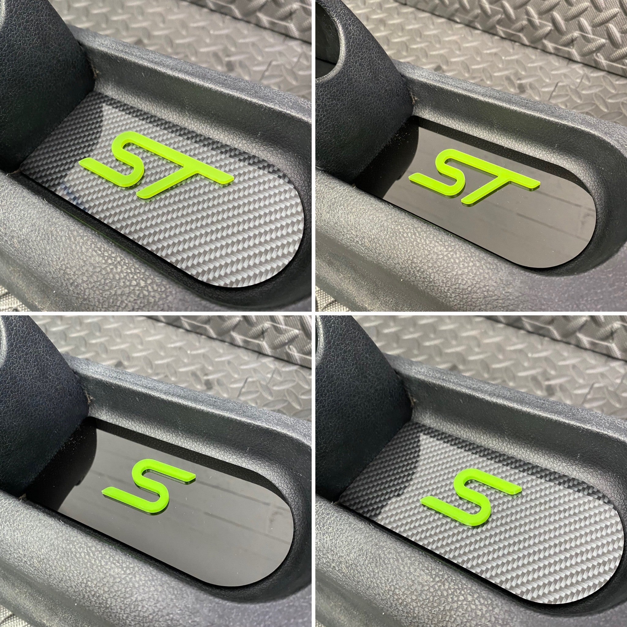 Plaque d'insertion de la console centrale de la Fiesta Mk6 (sous le frein à main)