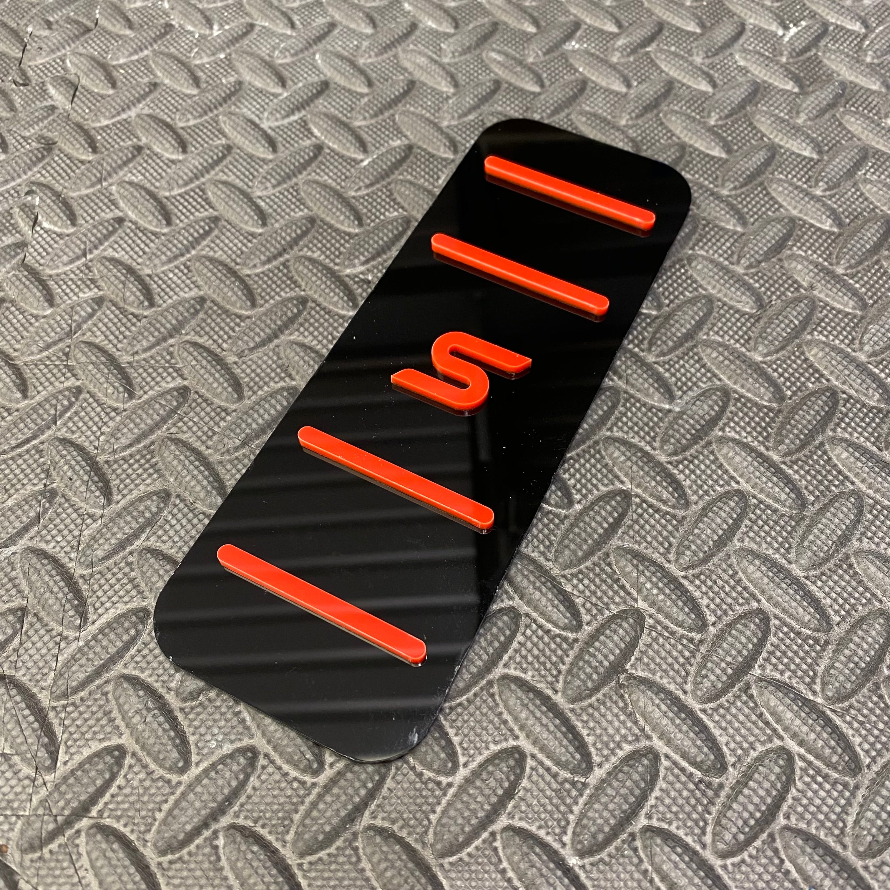 Mk7.5/Mk8/8.5 Fiesta & Mk2/2.5 Focus Dead Pedal / Foot Rest Plate (4D Acrylic)