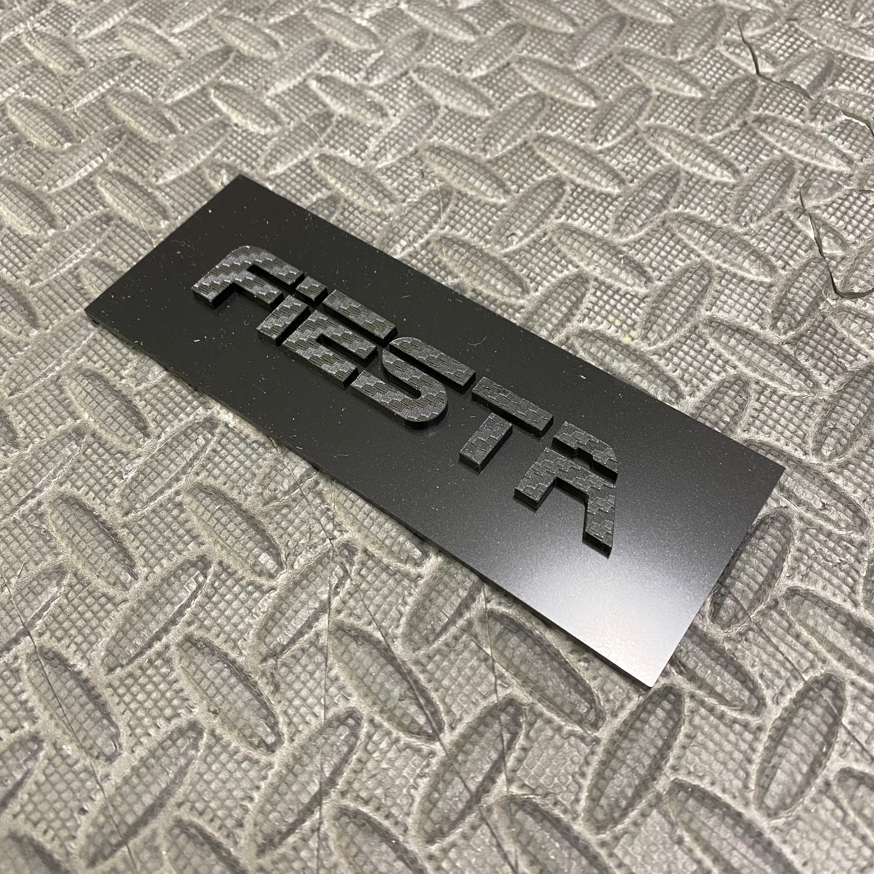Fiesta 4D Acryl-Heckklappenabzeichen