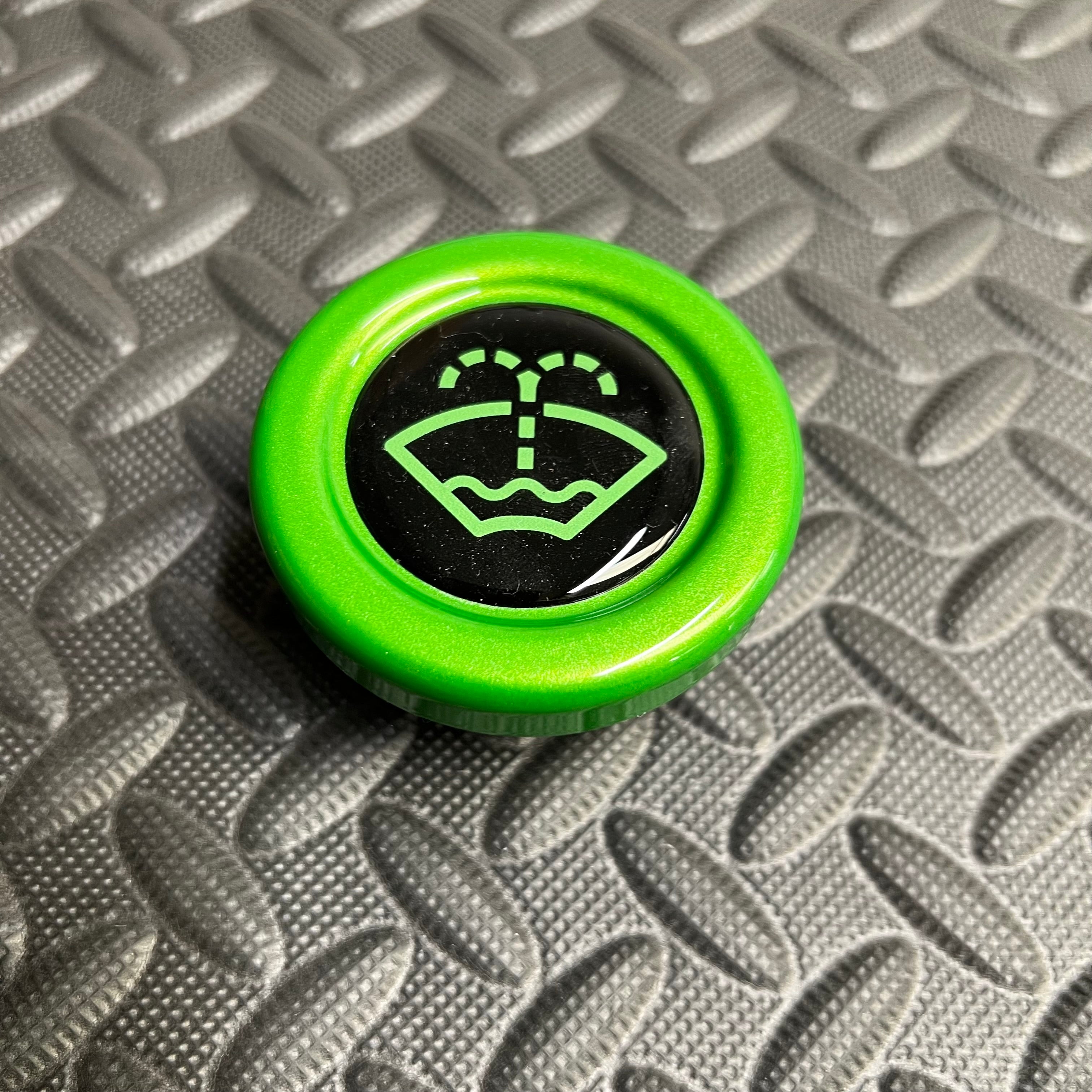 Proform Washer Bottle Bung - Multiple Ford Models - Painted Mean Greeen With Green Screenwash Logo Detailing