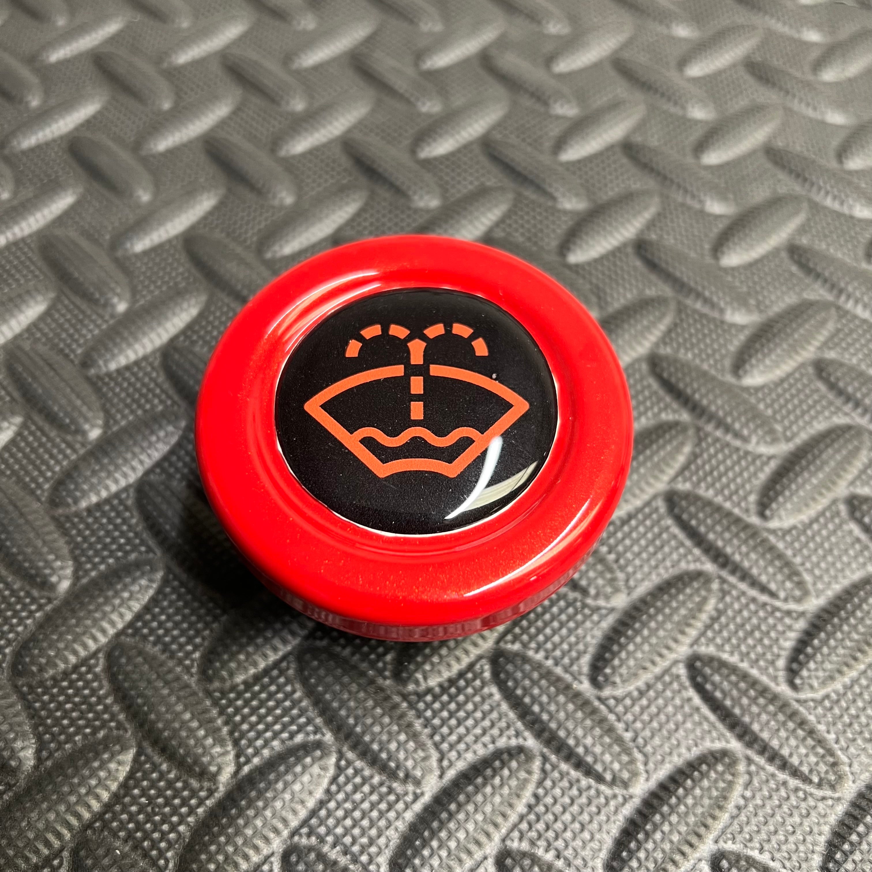 Proform Washer Bottle Bung Mk2/2.5 Focus - Painted Race Red With Orange Screenwash Logo Detailing