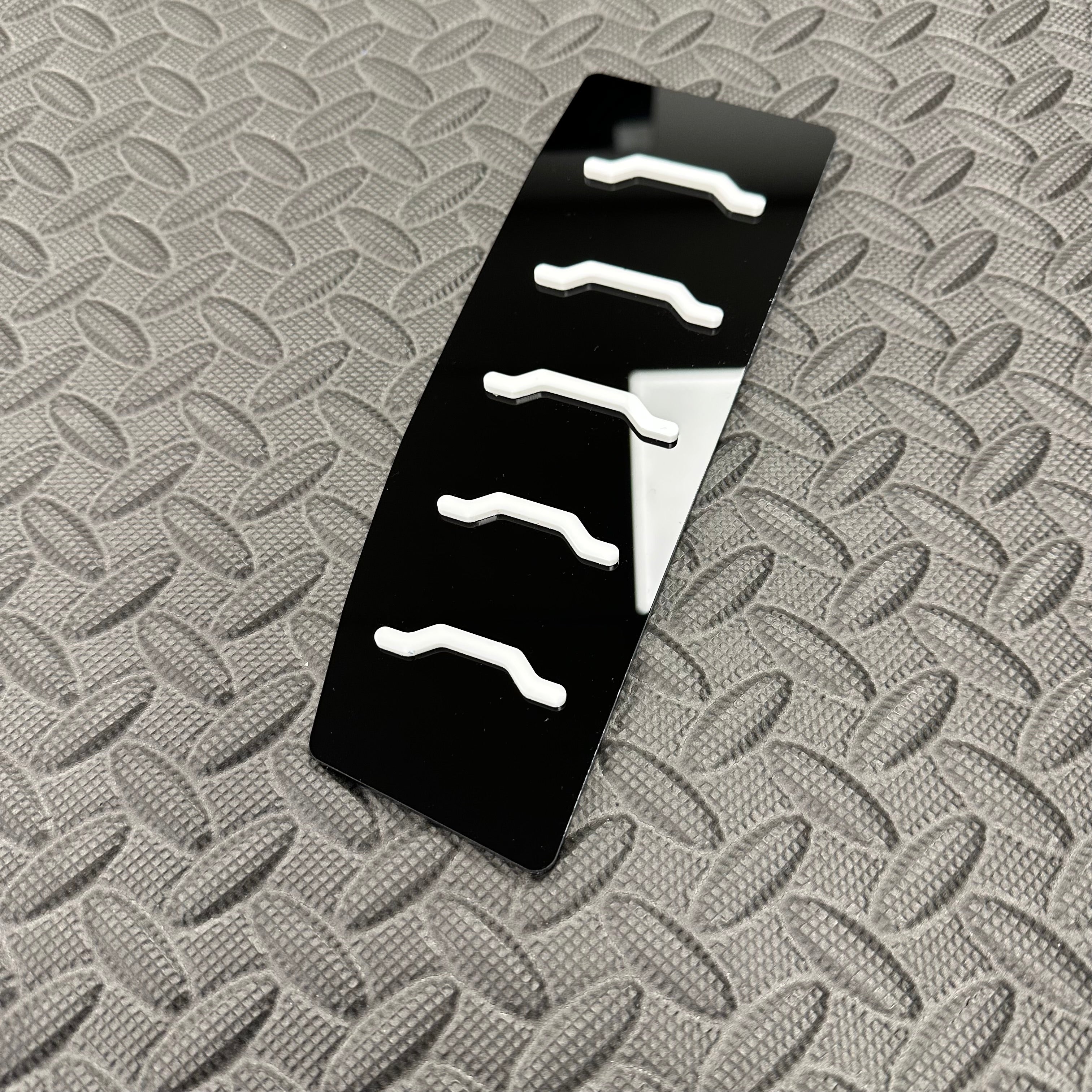Proform Dead Pedal / Foot Rest Plate - Fits Hyundai i20N - Right Hand Drive - White Detail
