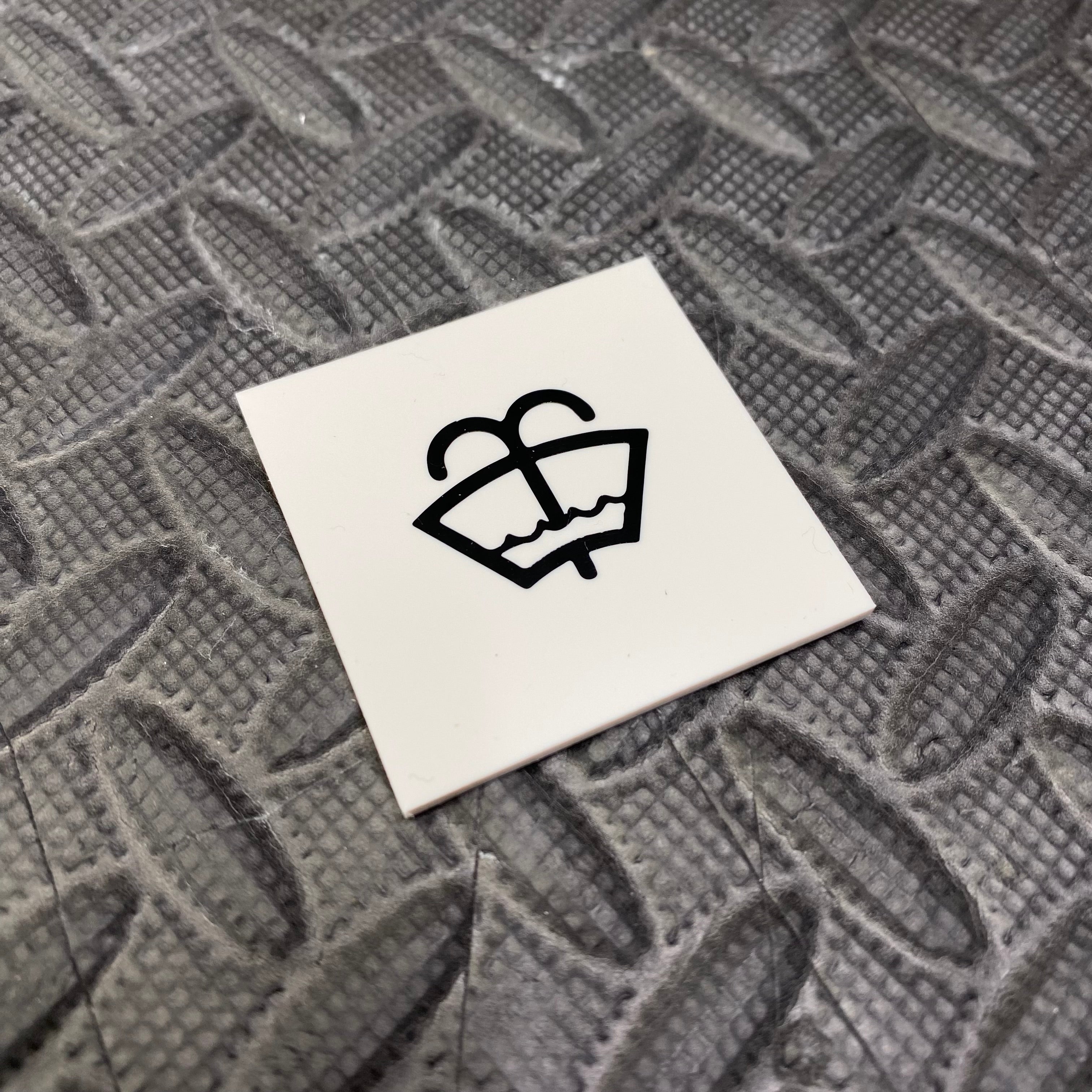 Vinyl-Aufkleber für die Unterlegscheiben-Logokappe