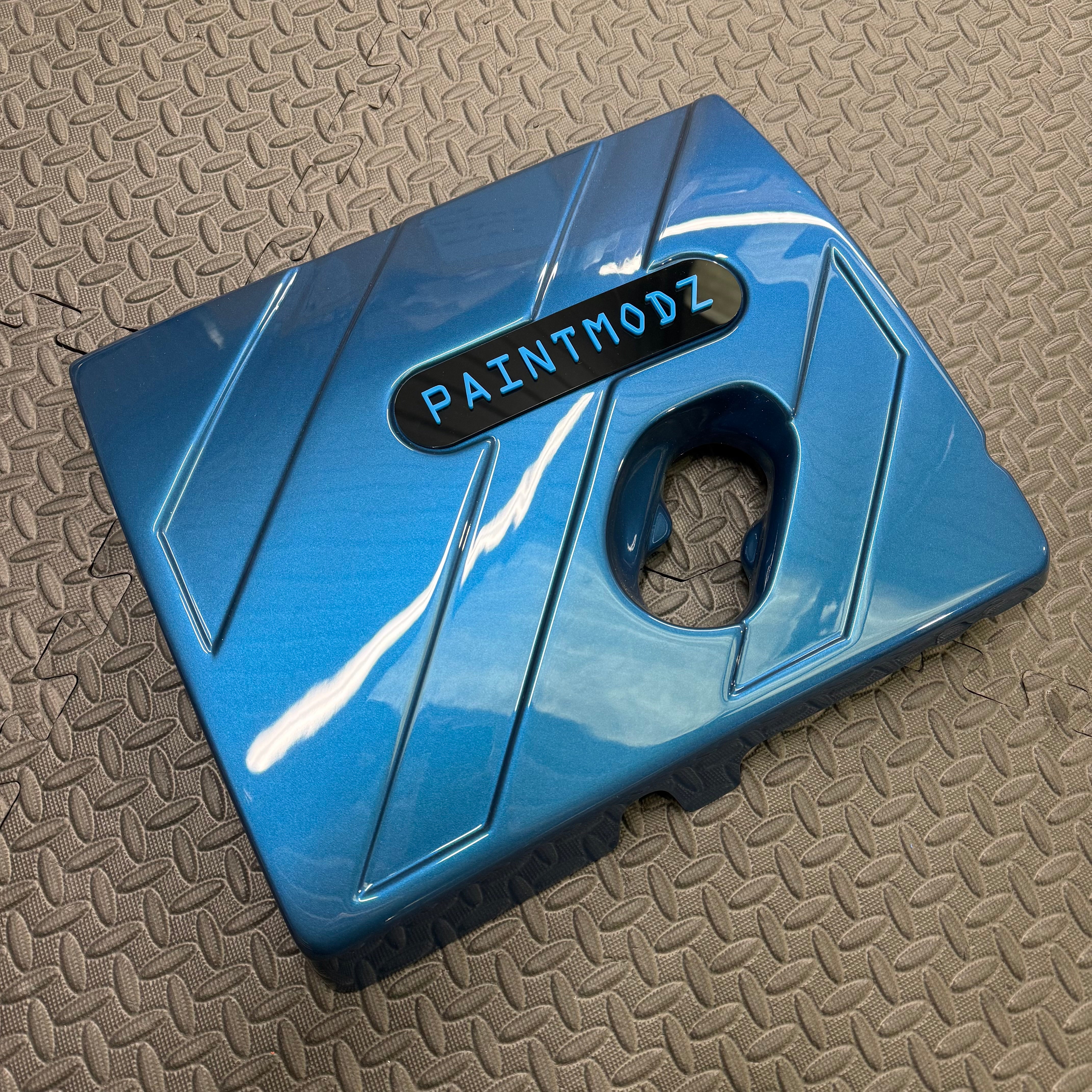 Proform Engine Cover - MK8/8.5 Fiesta ST / Mk2 Puma ST - Painted New Performance Blue With Light Blue/Gloss Black Badge Plate