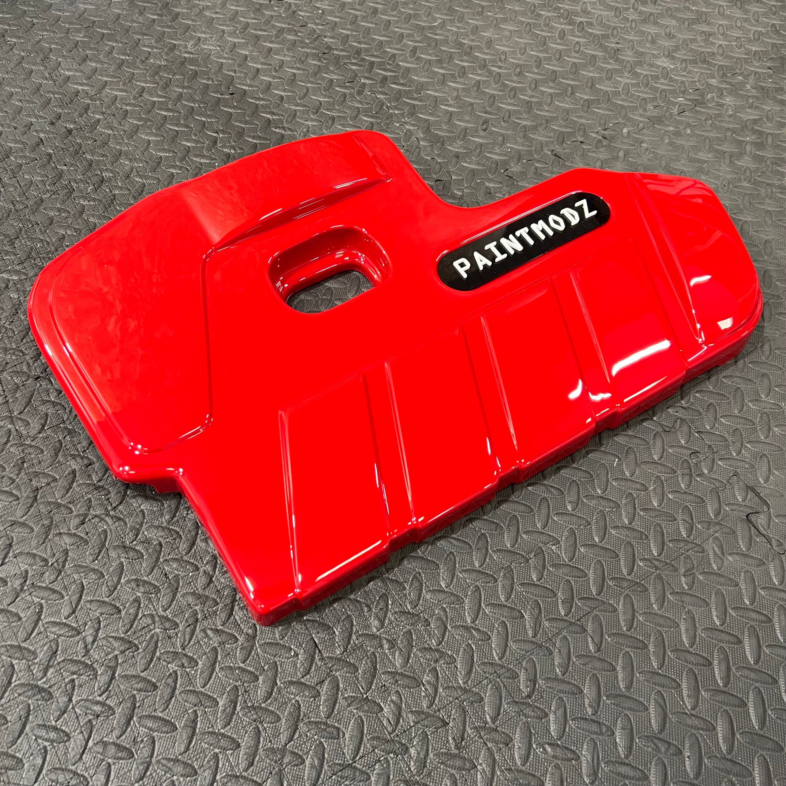 Proform Engine Cover - MK4/4.5 Focus ST Petrol - Gloss Red Plastic - White/Gloss Black Badge