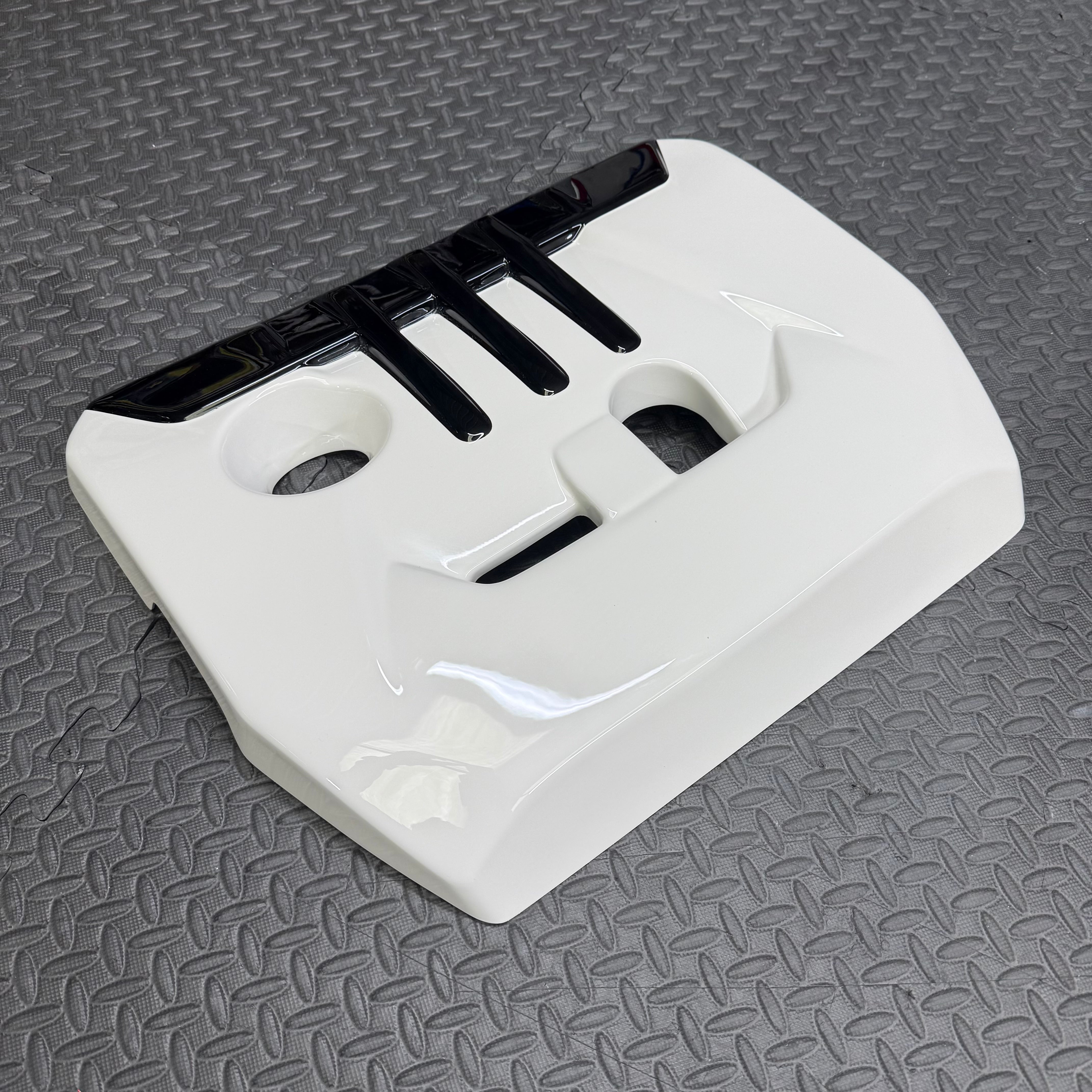 Proform Engine Cover - Yaris GR - Painted Super White With Black Detailing