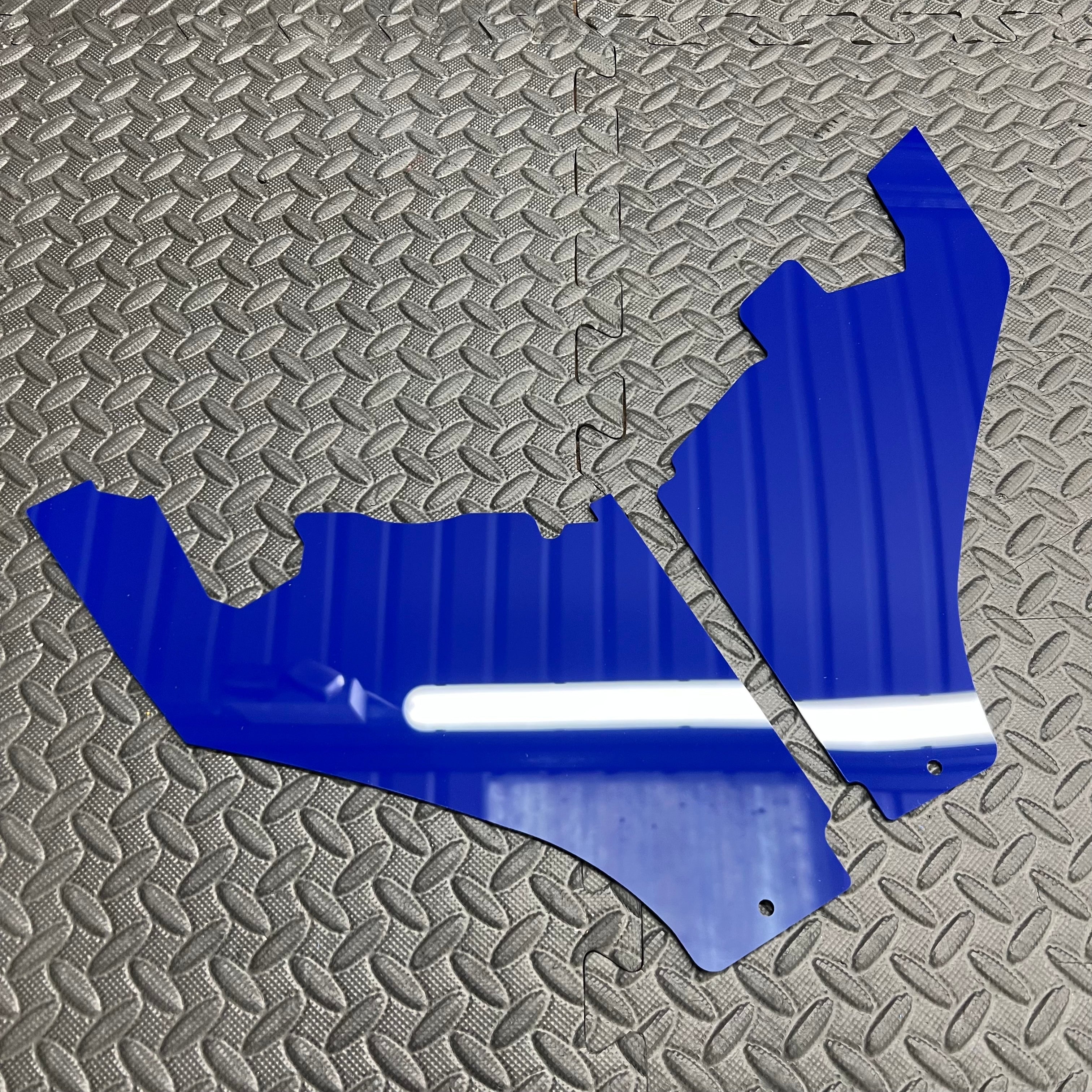 Proform Slam Panel Ends - Mk2 (Pre-Facelift) Focus - Gloss Blue Plastic