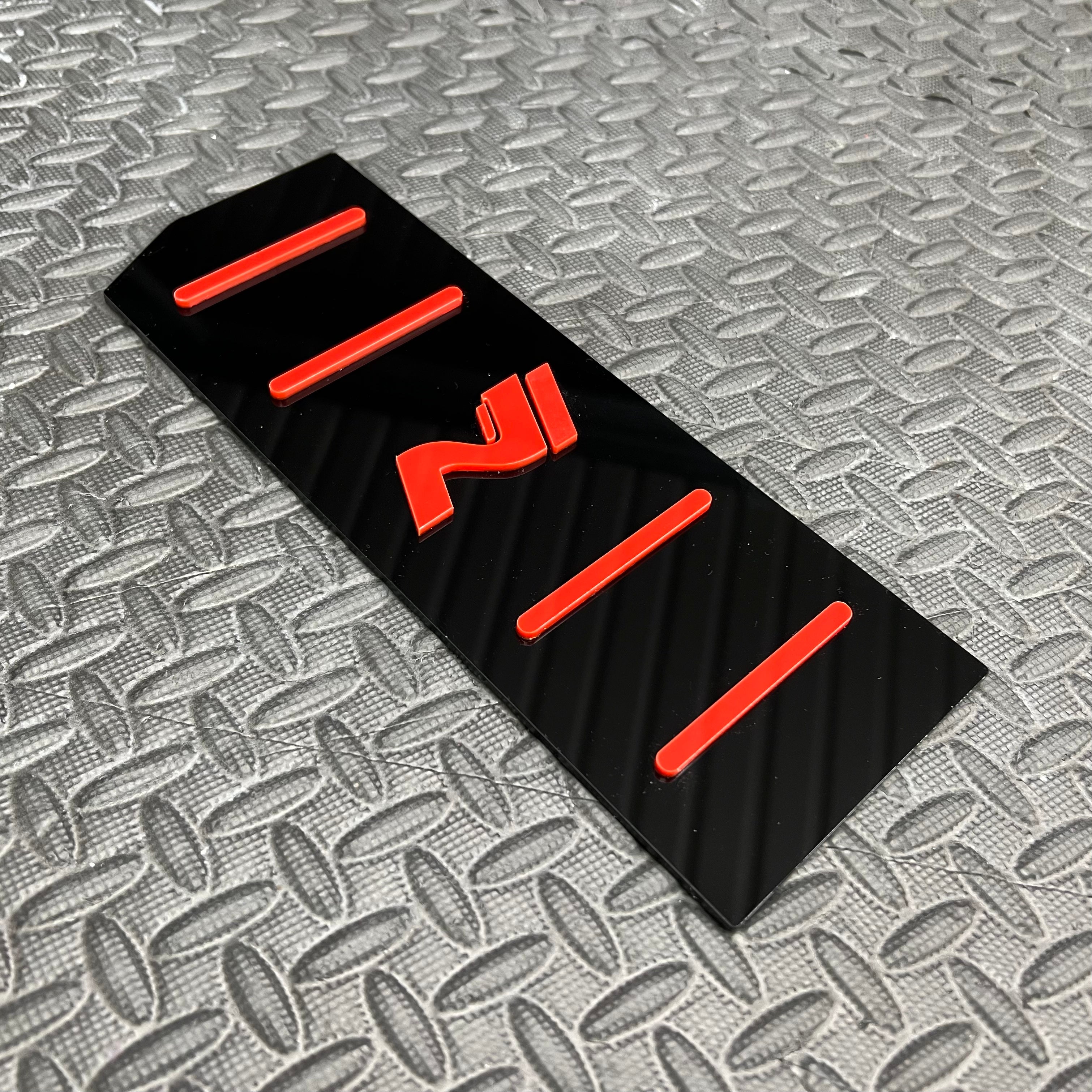 Hyundai i20N Totpedal/Fußstützenplatte (4D-Acryl)