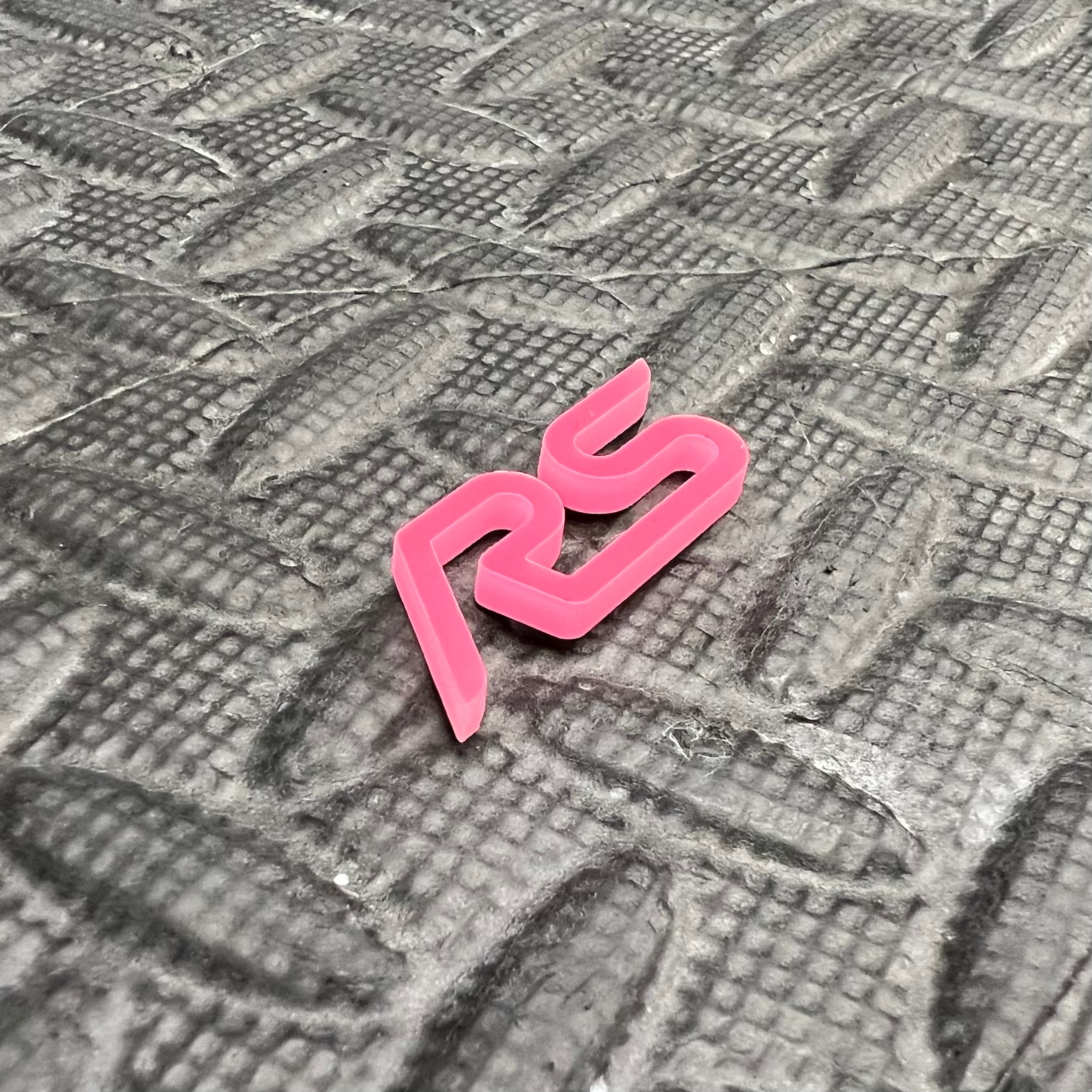 RS Logo Acrylic Badges Pink