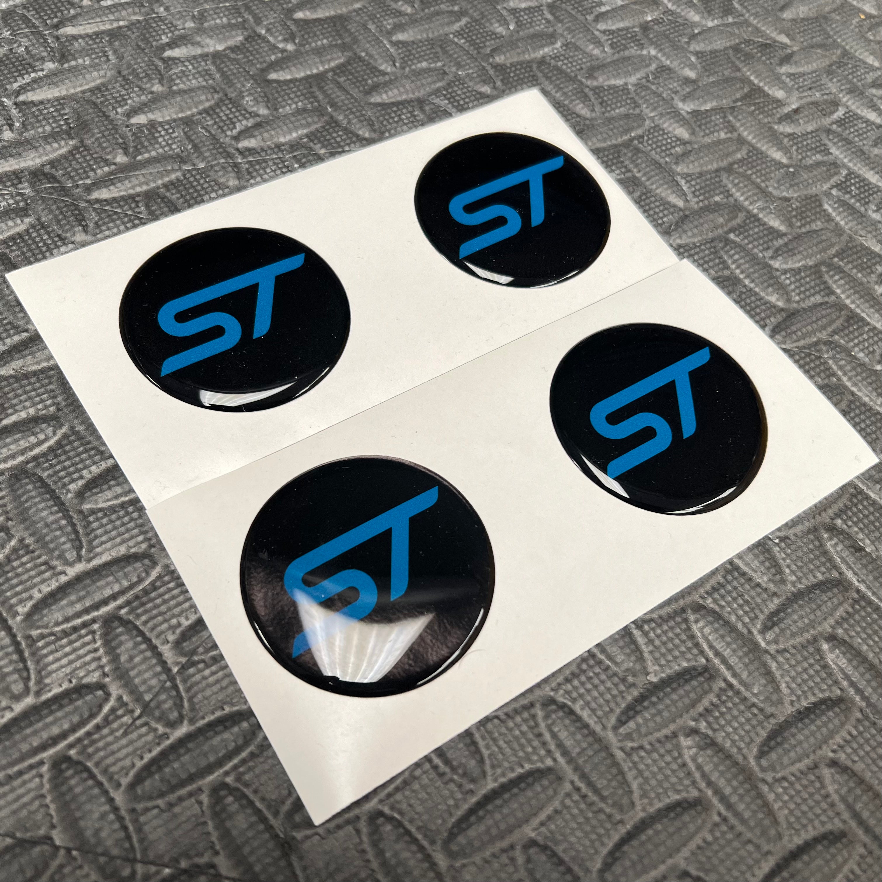 Wheel Centre Cap Gel Overlays for 55mm Centre Caps (Set of Four)