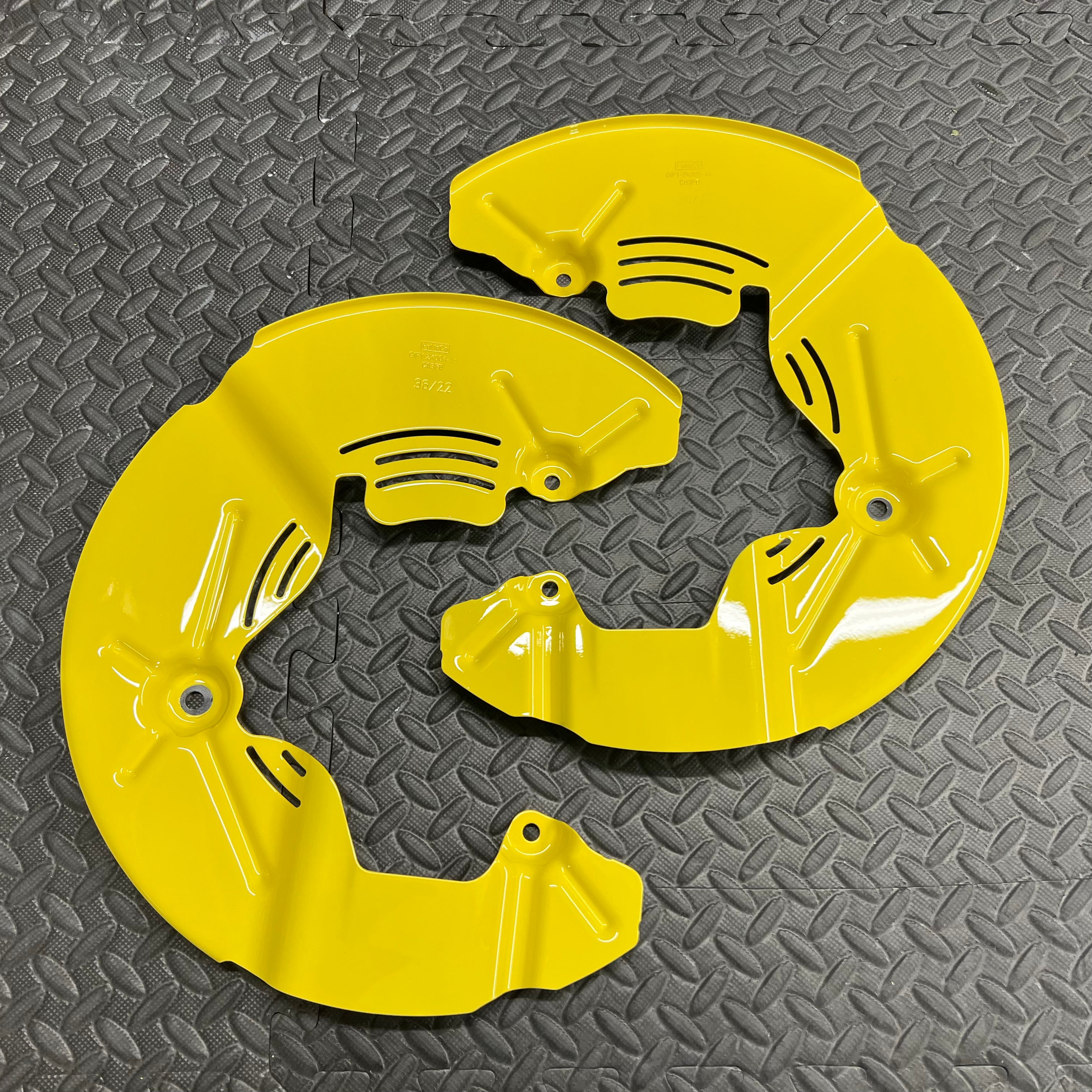 Genuine Ford Mk3.5 Focus RS Front Brake Dust Shields (Pair) Painted