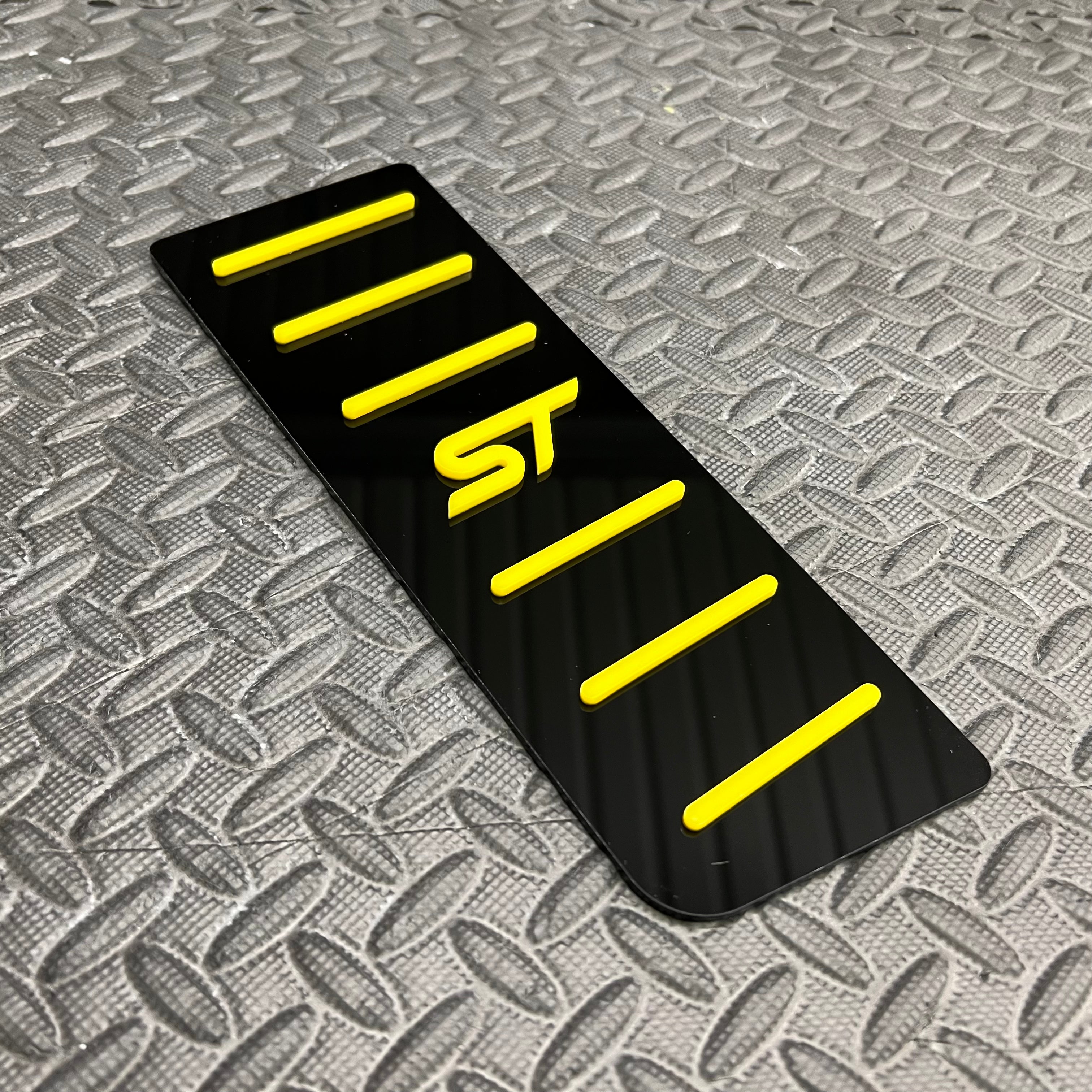Mk4/4.5 Focus ST Totpedal/Fußstützenplatte (4D-Acryl)