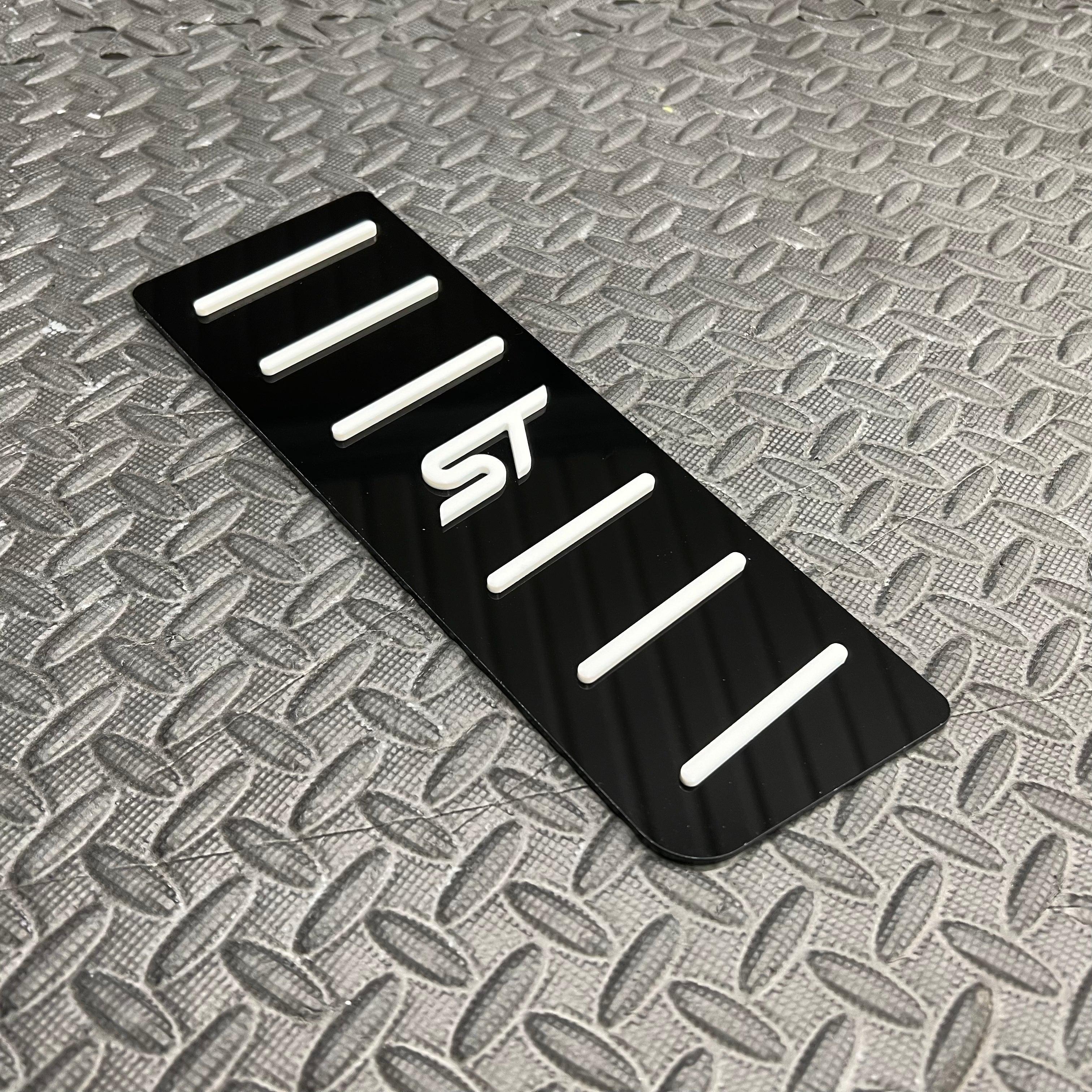 Mk4/4.5 Focus ST Totpedal/Fußstützenplatte (4D-Acryl)