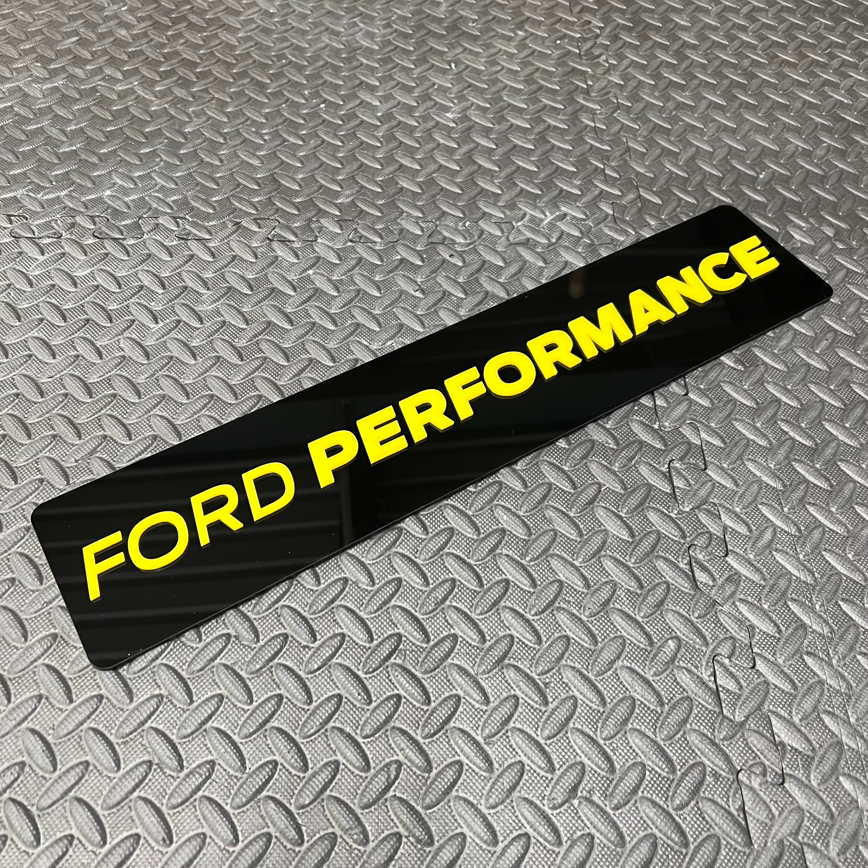 Ford Performance Vehicle Show Plates