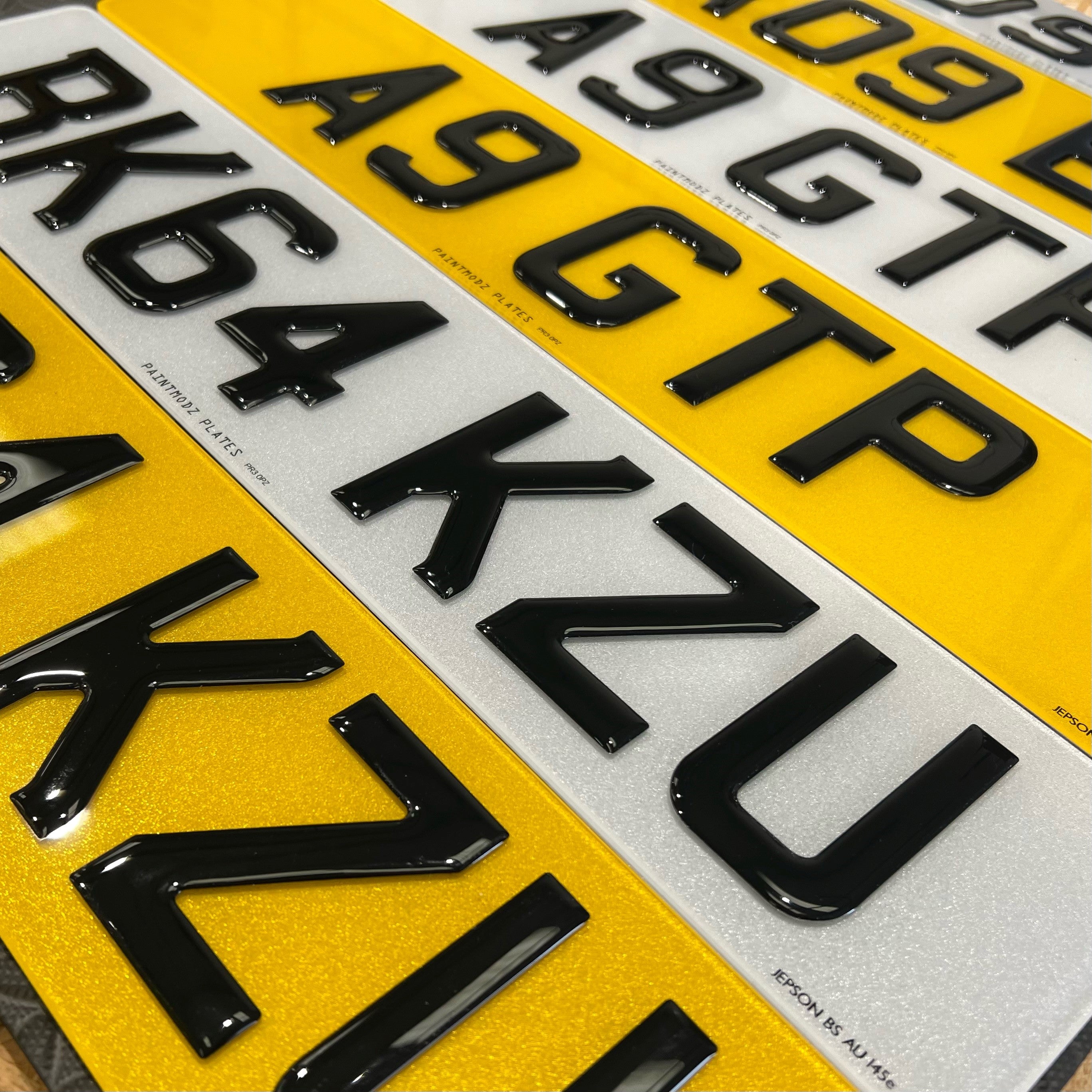 Number Plates 3D Gel - Road Legal